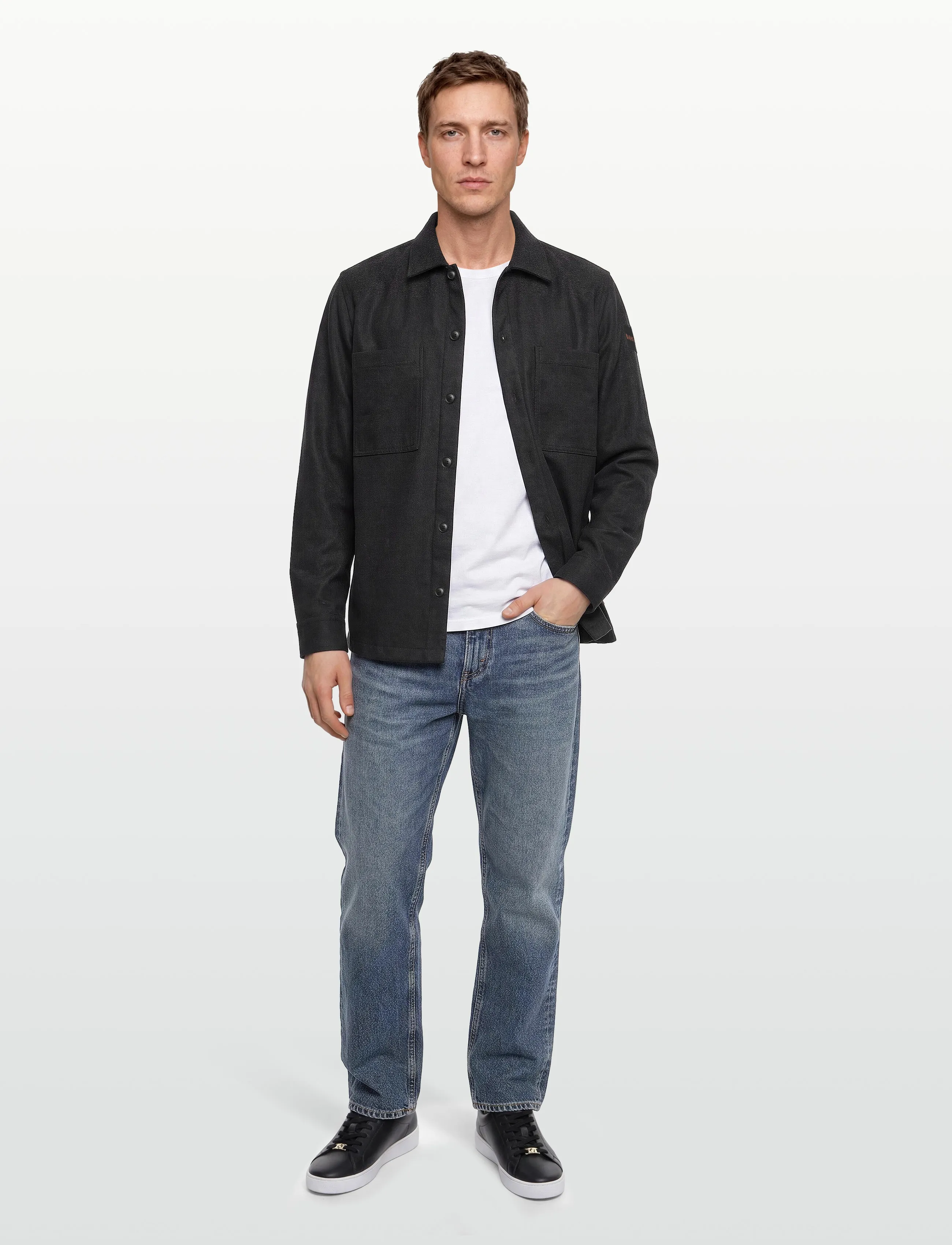 BOSS Locky_2_M, XL, Grey, Skjorter > Afslappet Shirts, Herre