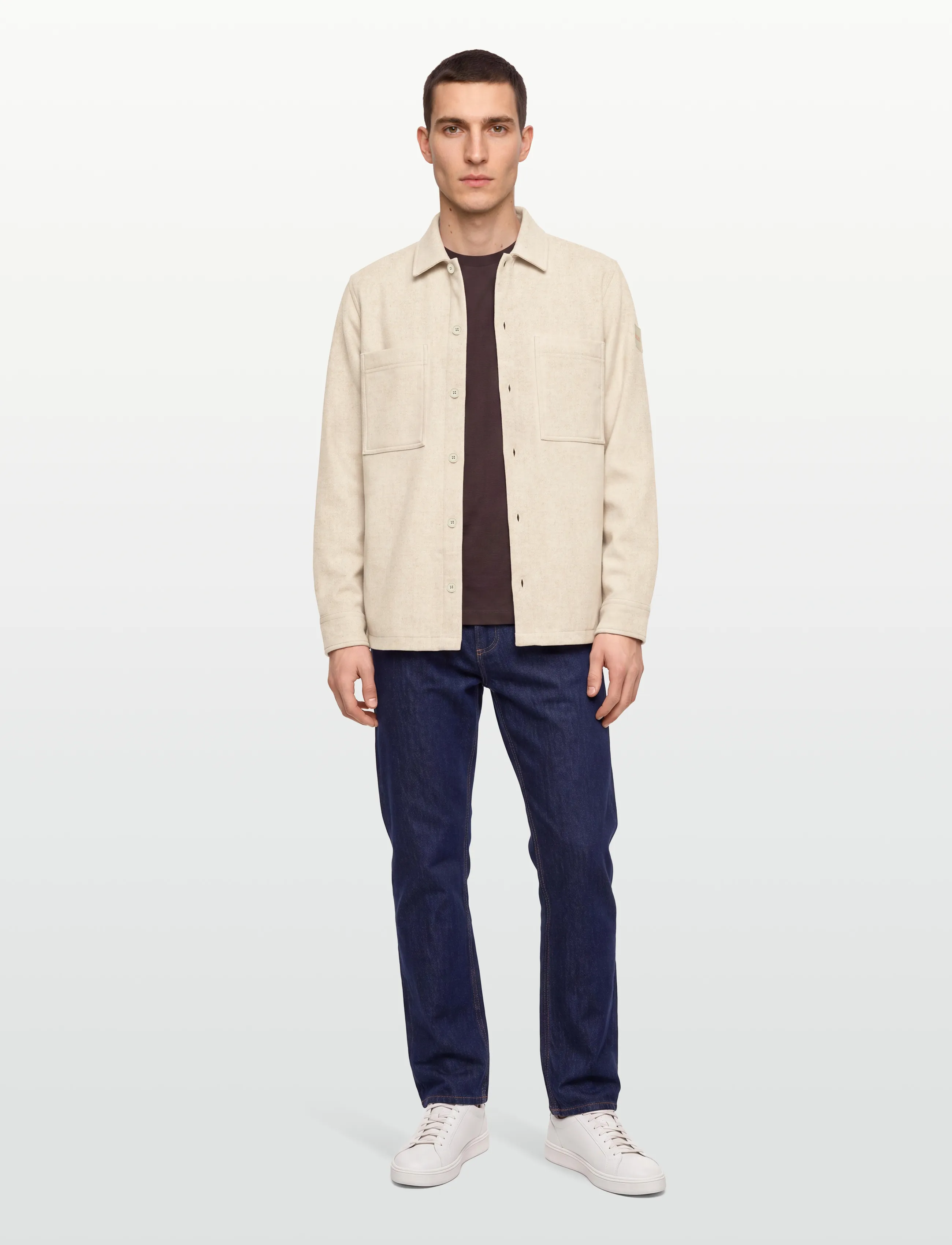 BOSS Locky_2_M, M, Shirts, Beige - Casual Männerswear
