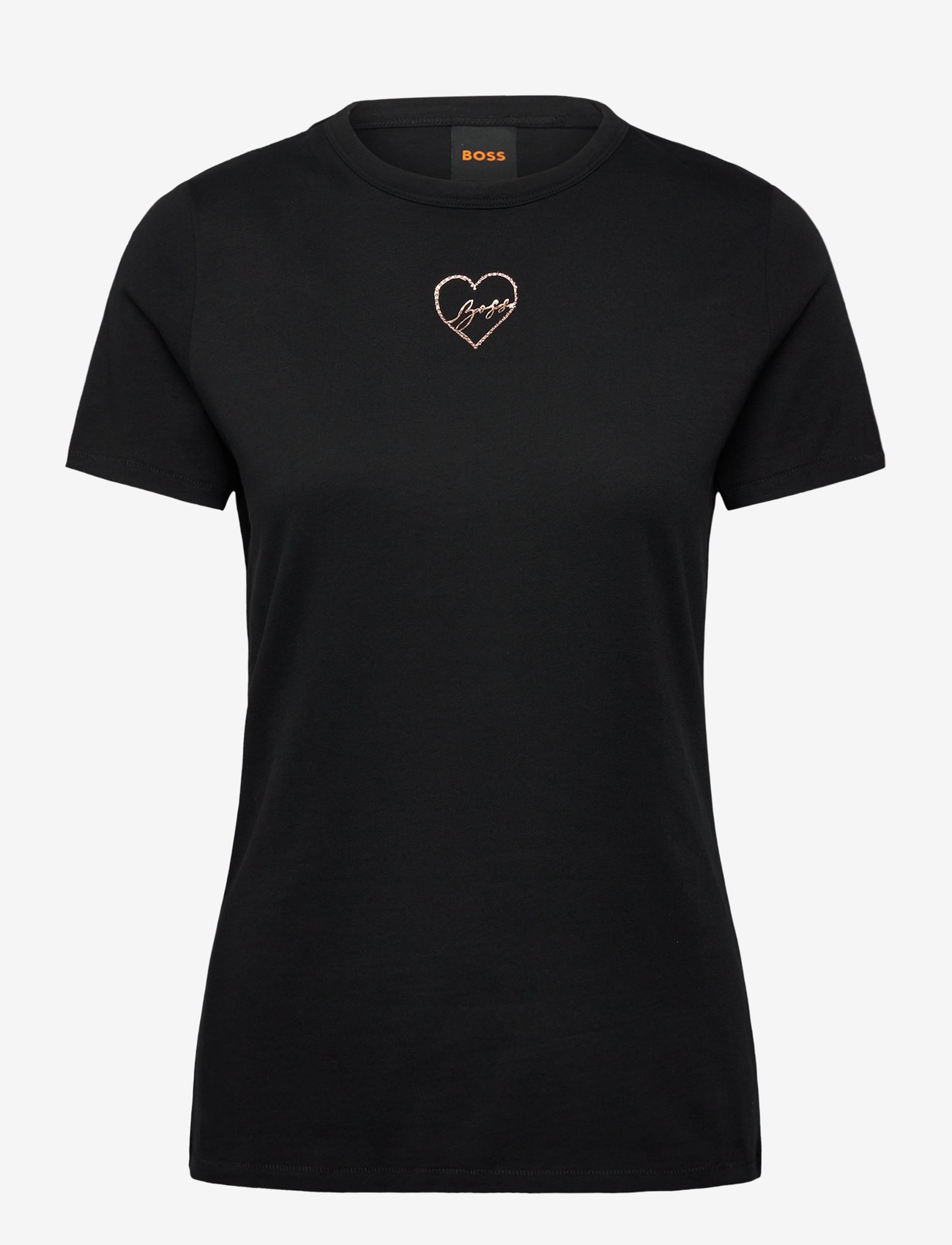 BOSS - C_Elogo_crystal1 - t-shirts - black - 0