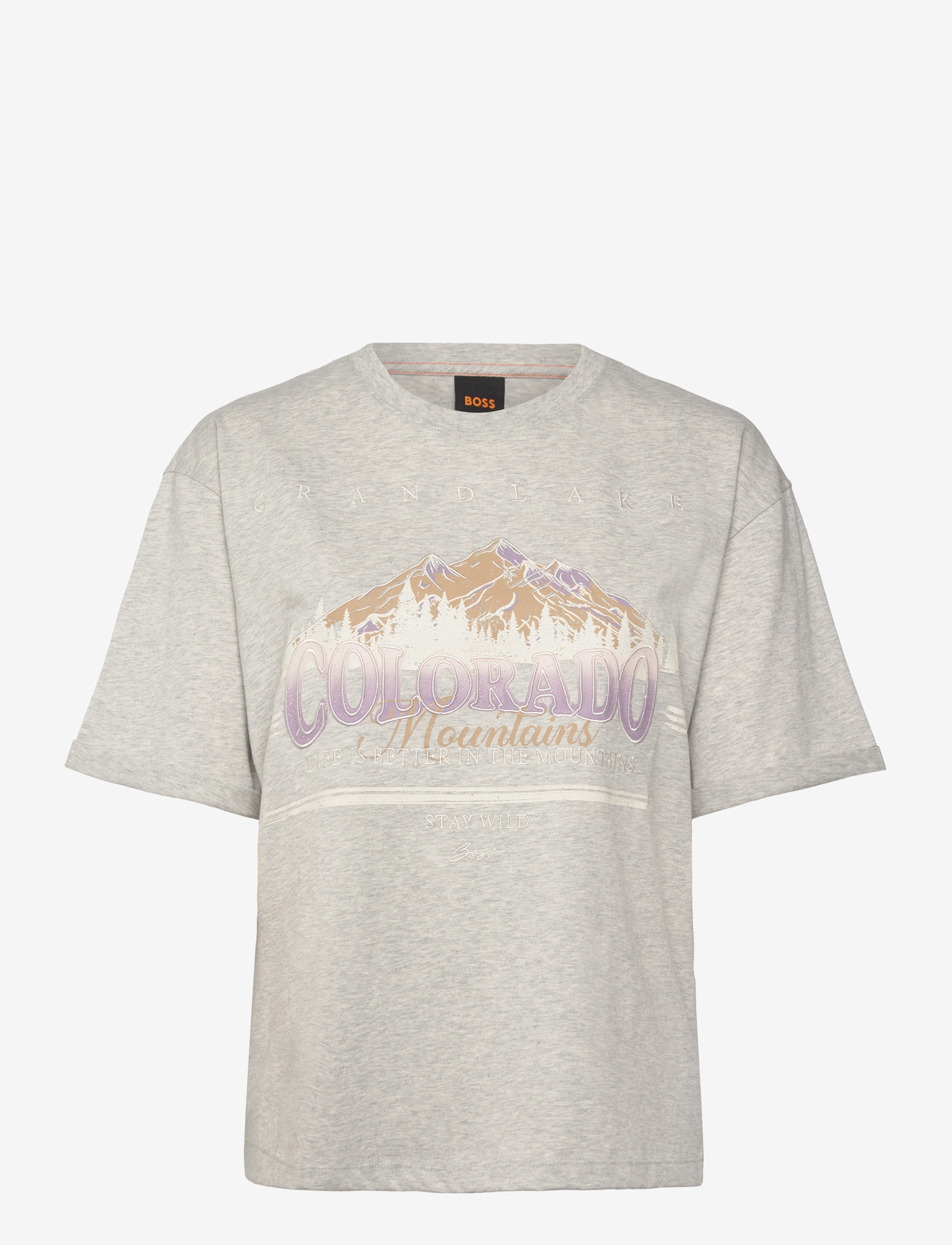 BOSS - C_Evi_11 - marškinėliai - light/pastel grey - 0