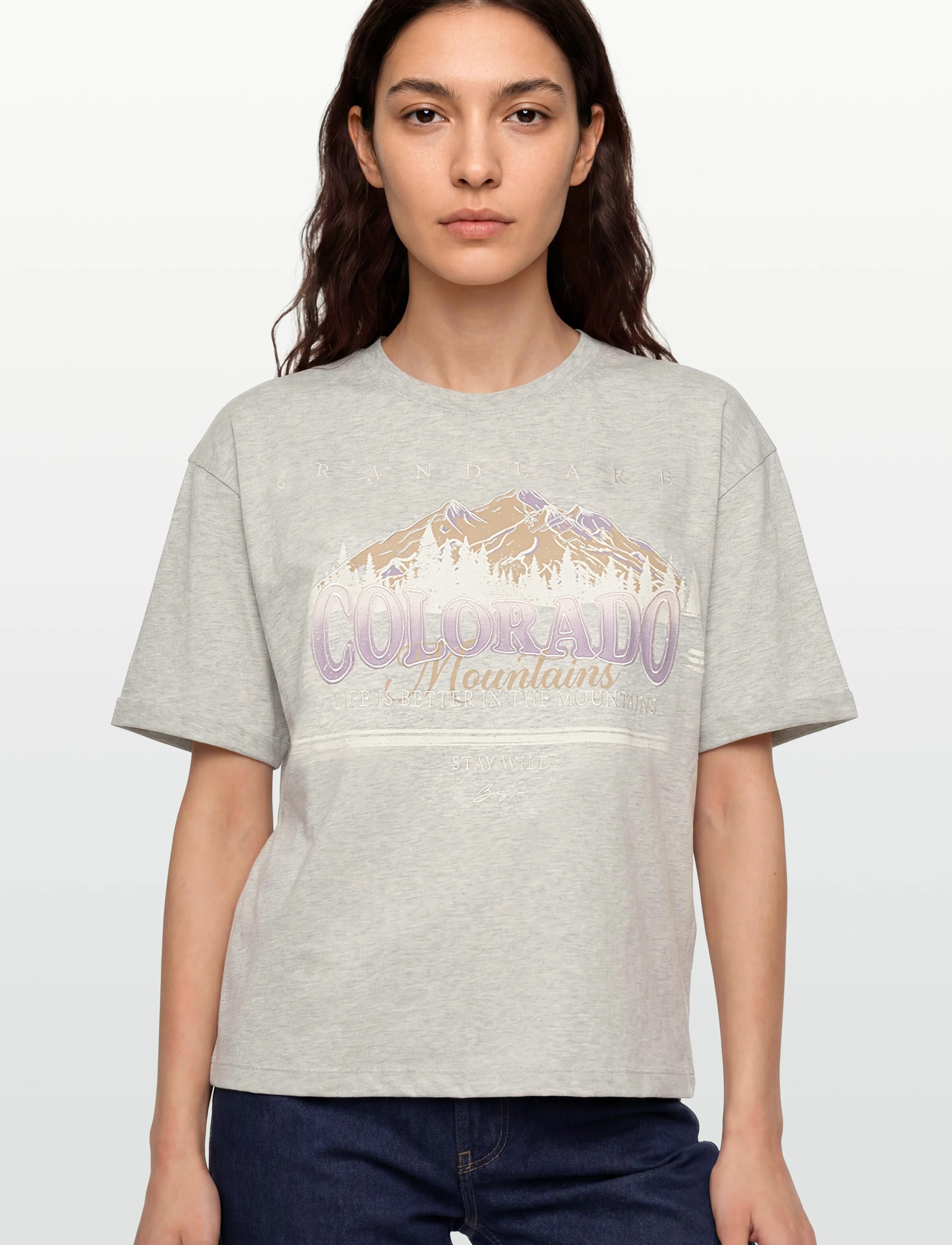 BOSS - C_Evi_11 - t-shirts - light/pastel grey - 3