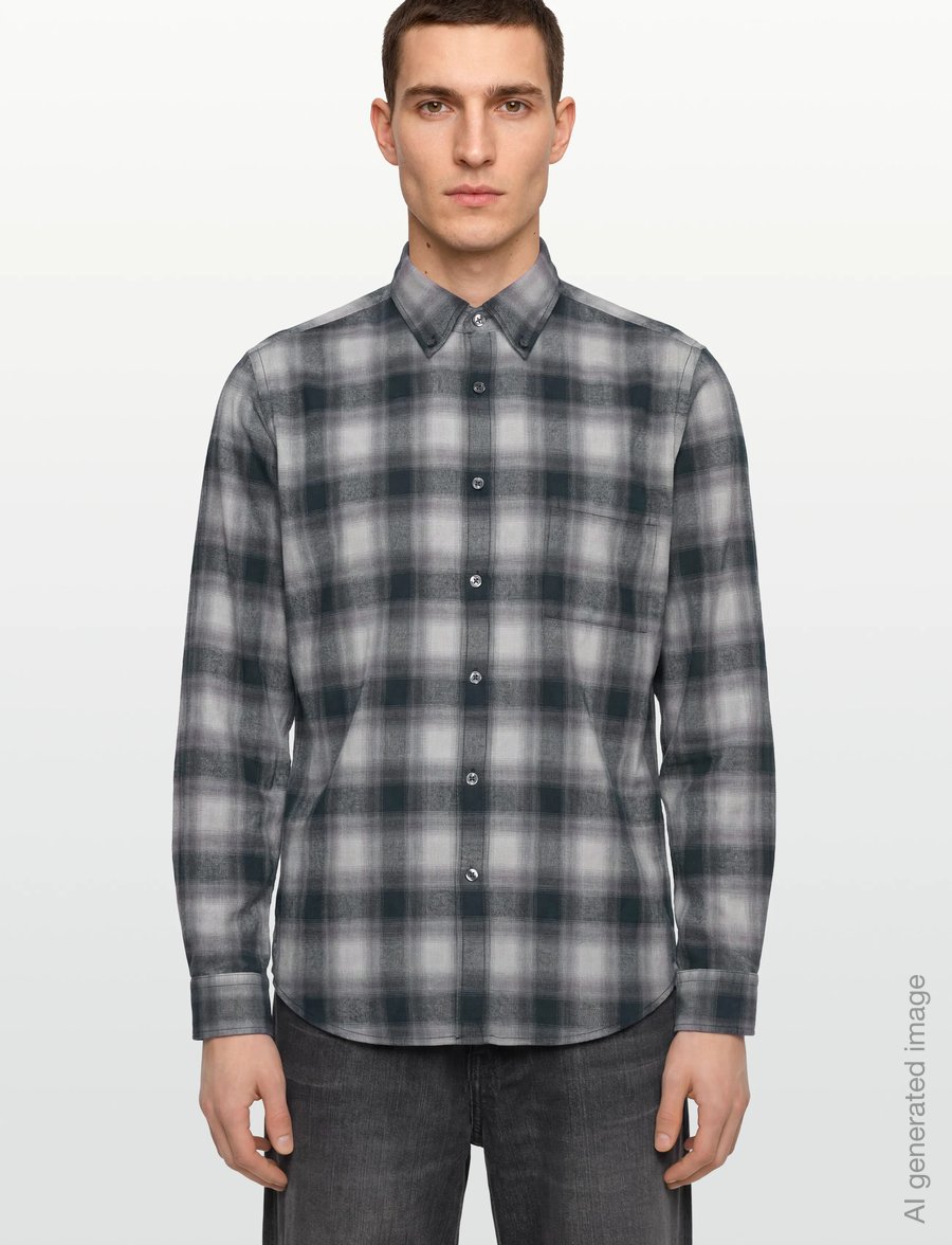 BOSS - Rickert_M - koszule w kratkę - open grey - 3