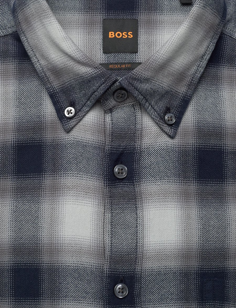BOSS - Rickert_M - koszule w kratkę - open grey - 5