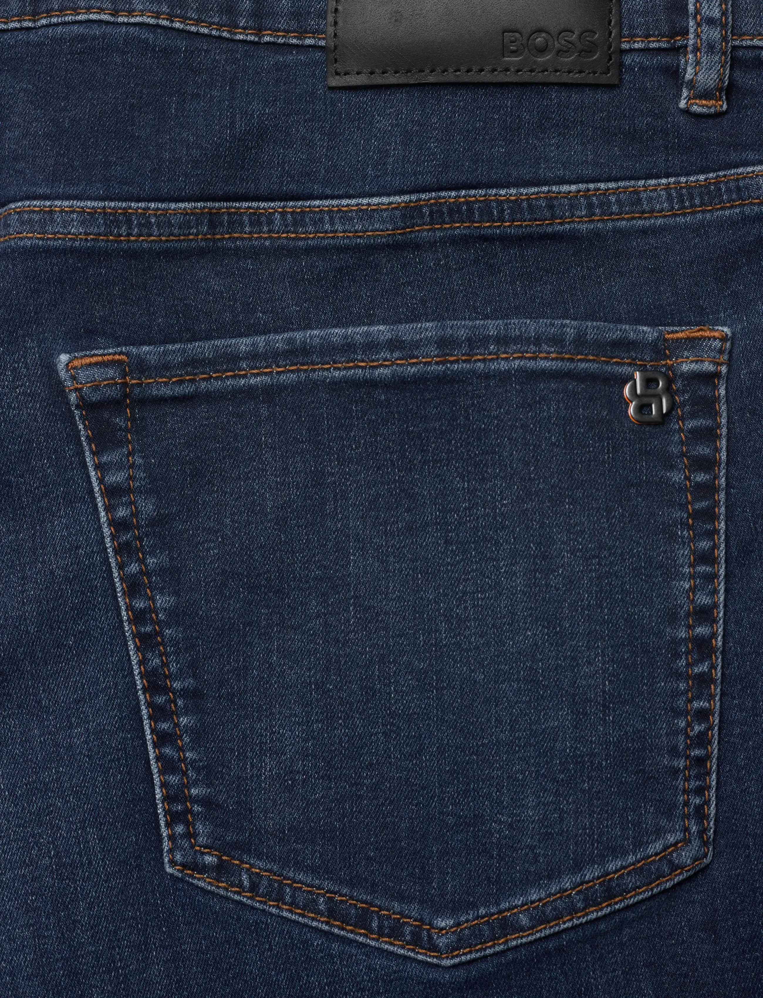 BOSS - RE.MAINE BO - tavalised teksad - dark blue - 4
