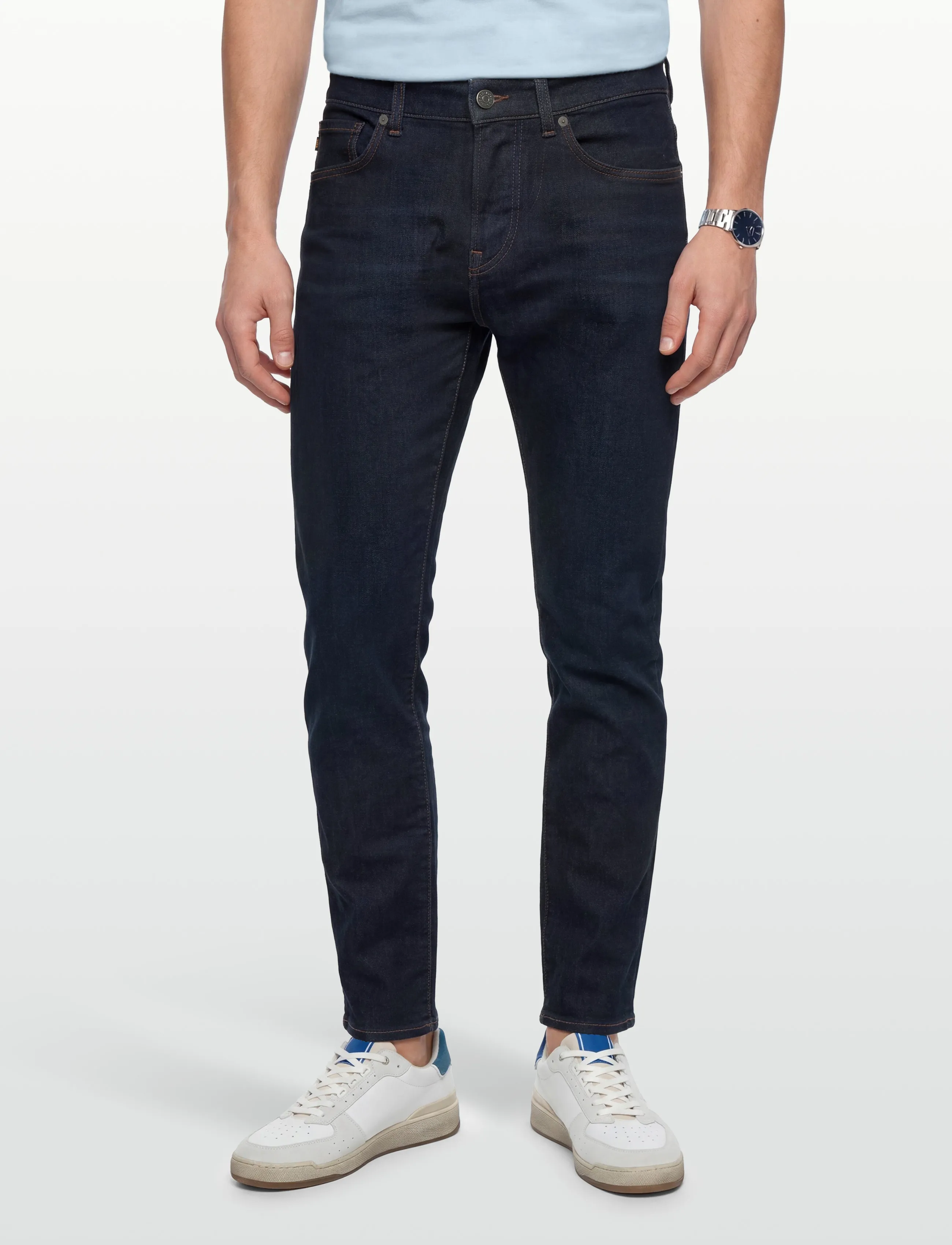 BOSS - RE.MAINE BO - bukser & jeans - dark blue - 3