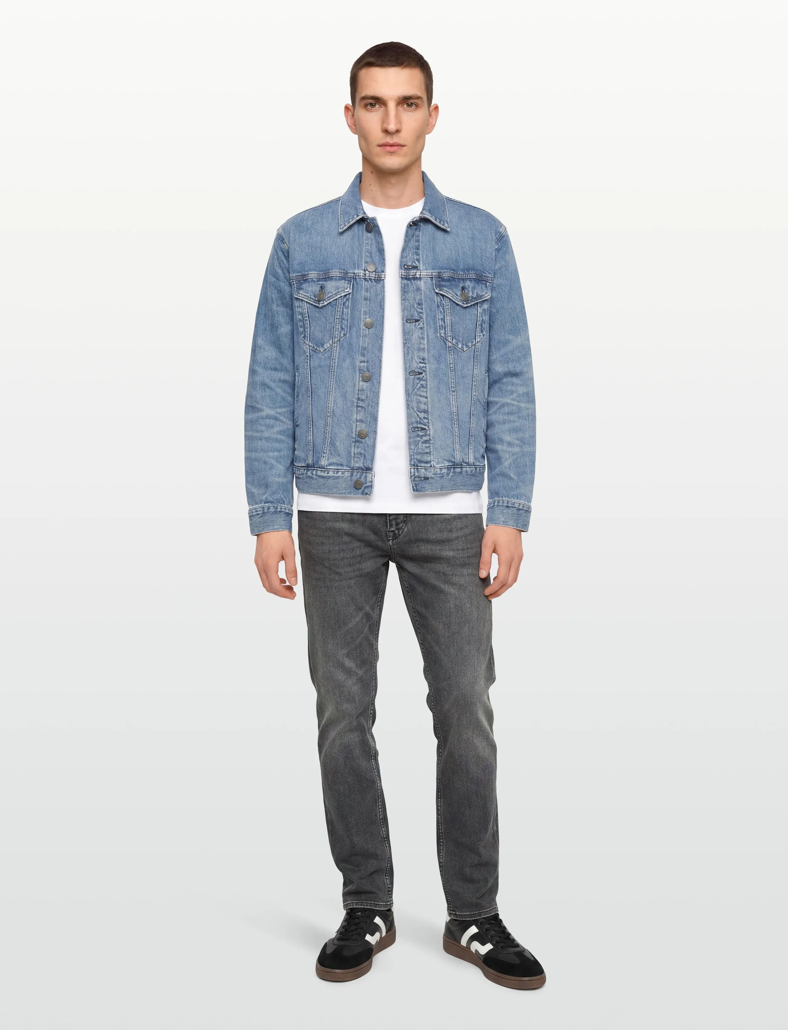 BOSS DELAWARE BO - Normale Jeans - MEDIUM GREY / grey