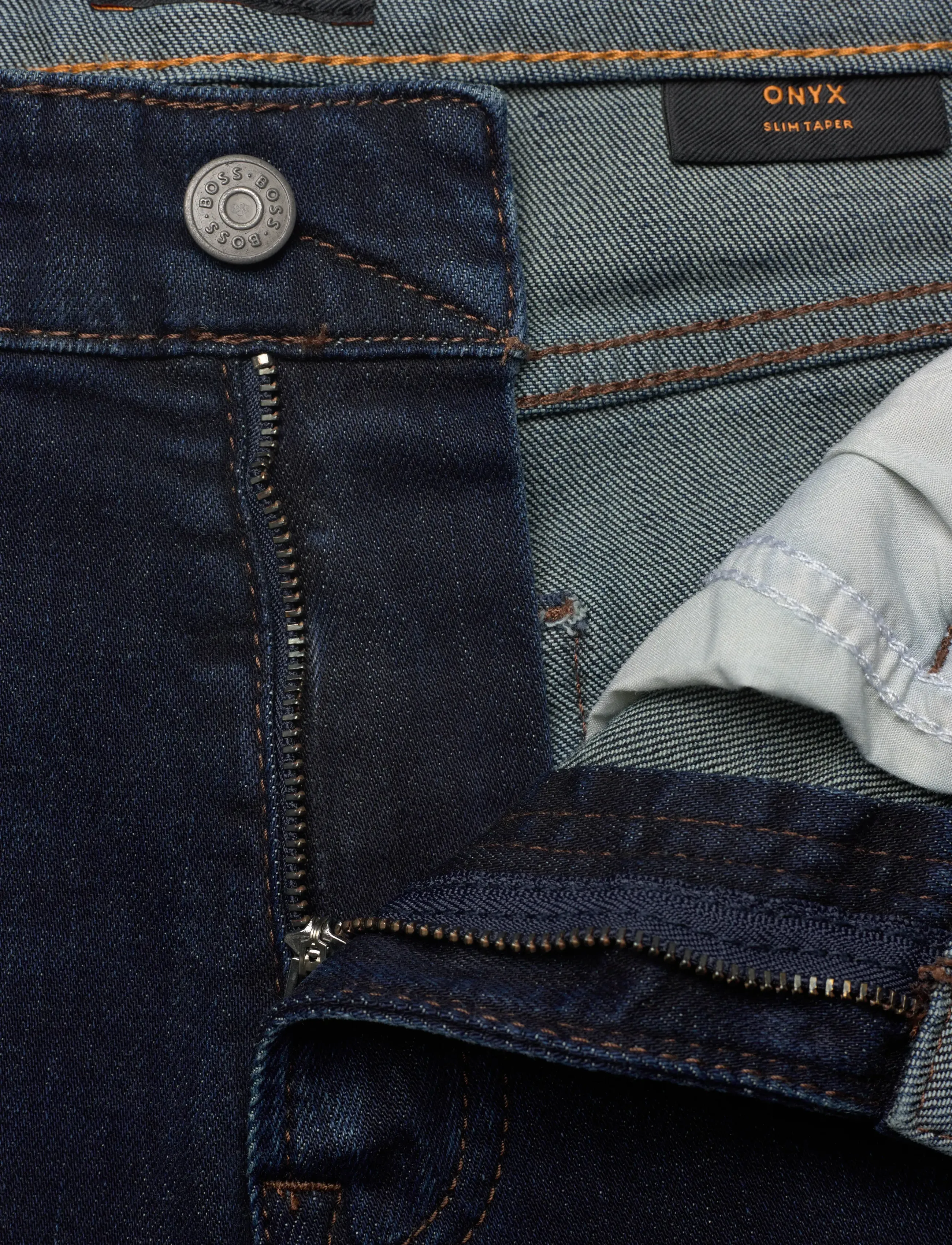 BOSS - ONYX BO - regular piegriezuma džinsa bikses - dark blue - 3