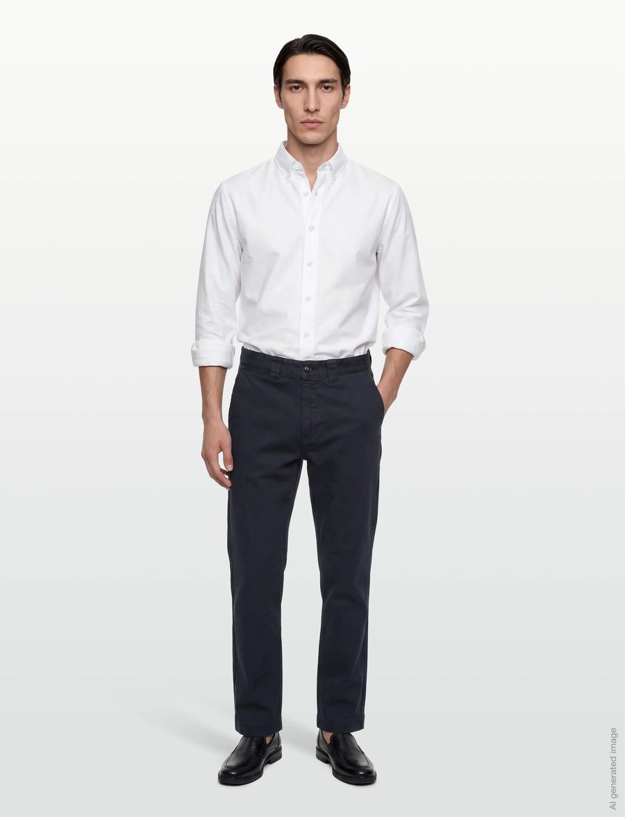 BOSS - Chino-Straight-A - casual - dark blue - 0