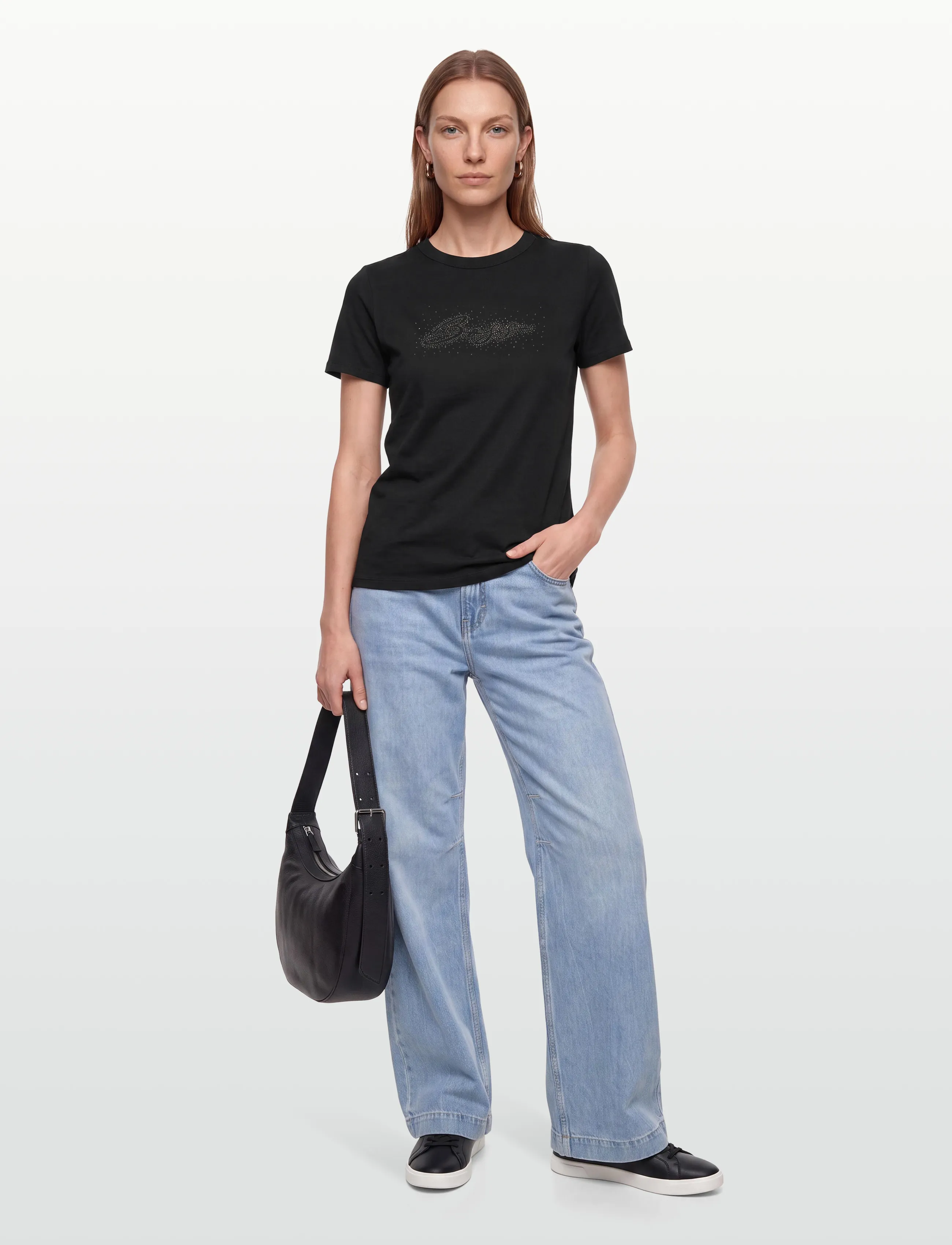 BOSS - C_Elogo_print19 - t-shirts - black - 0