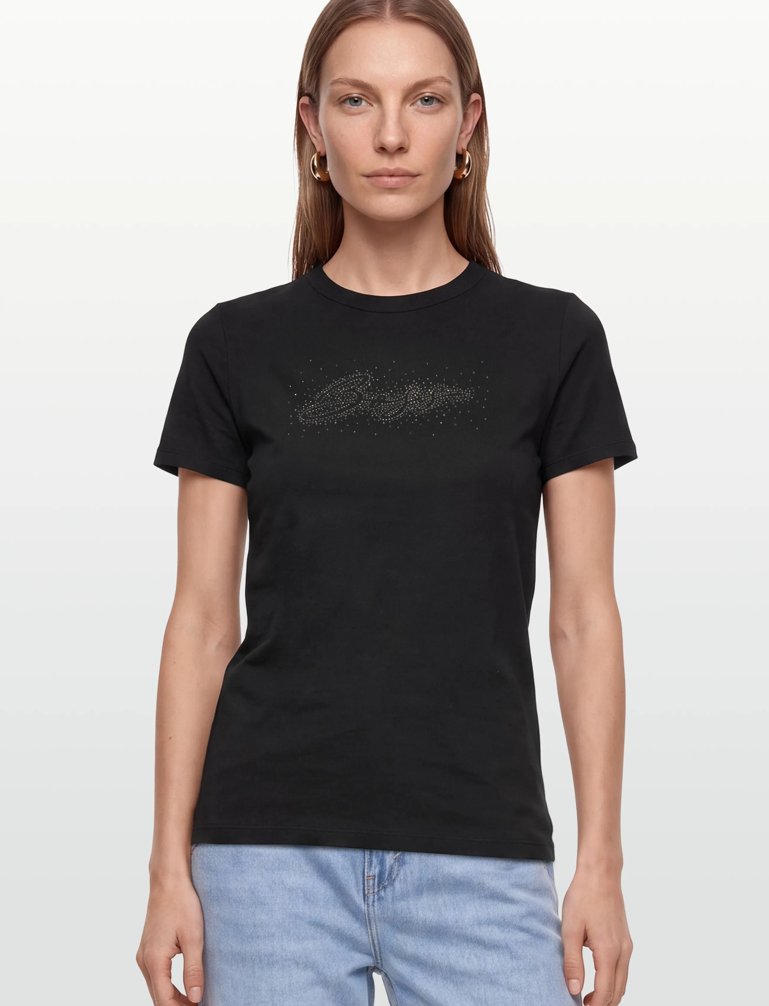 BOSS - C_Elogo_print19 - t-shirts - black - 3