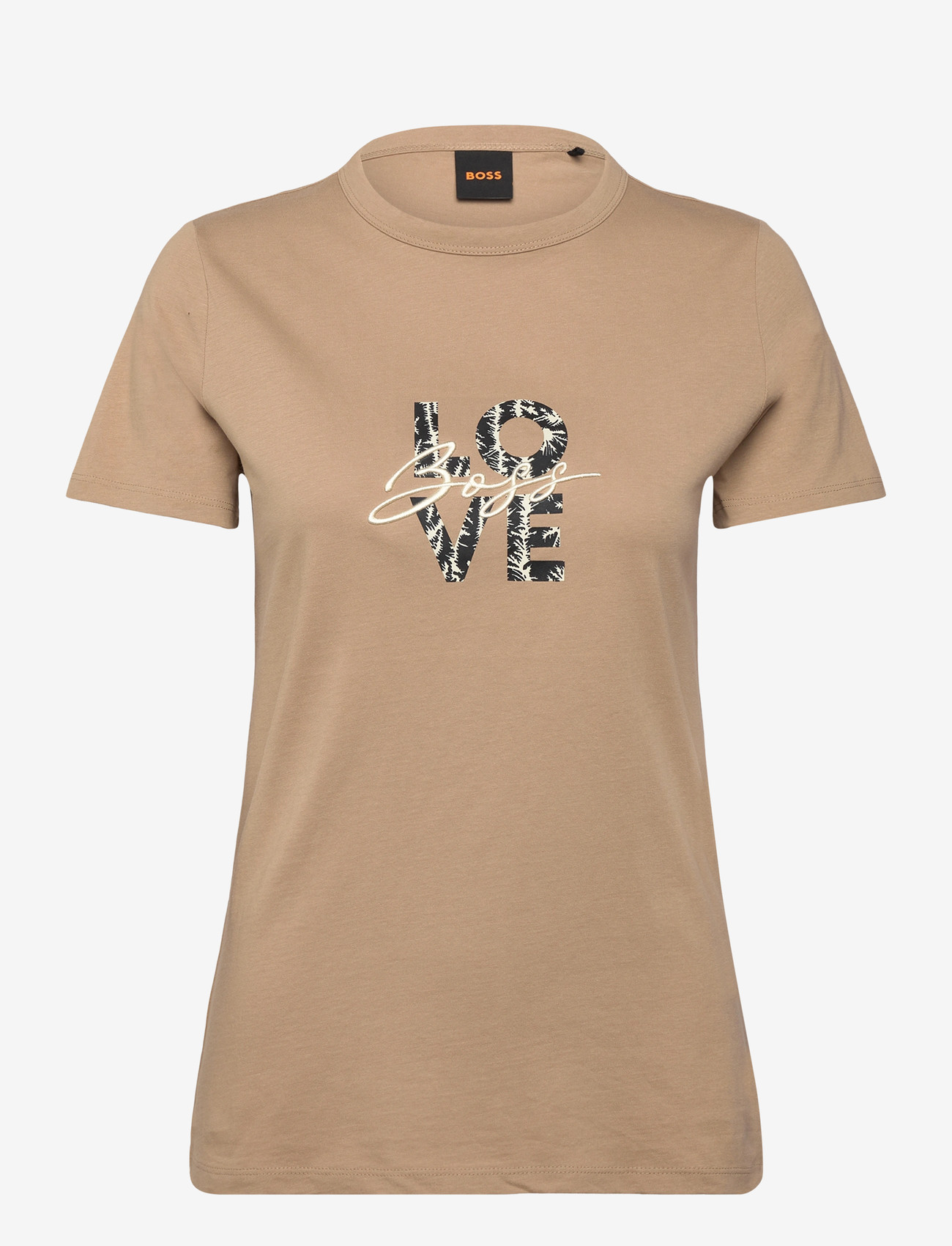 BOSS - C_Elogo_print19 - t-shirts - rust/copper - 0