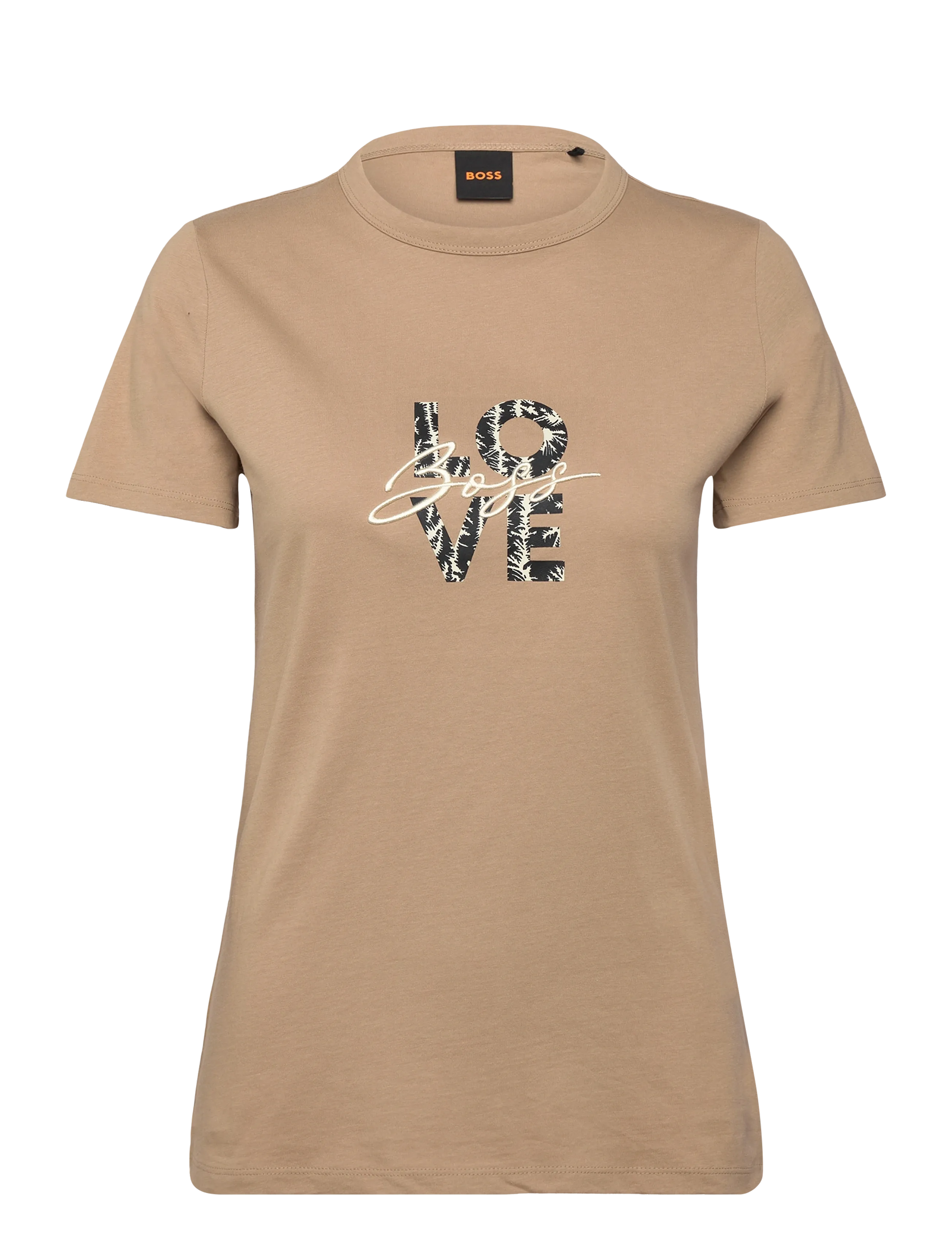 BOSS C_Elogo_print19 - Kläder - RUST/COPPER / beige