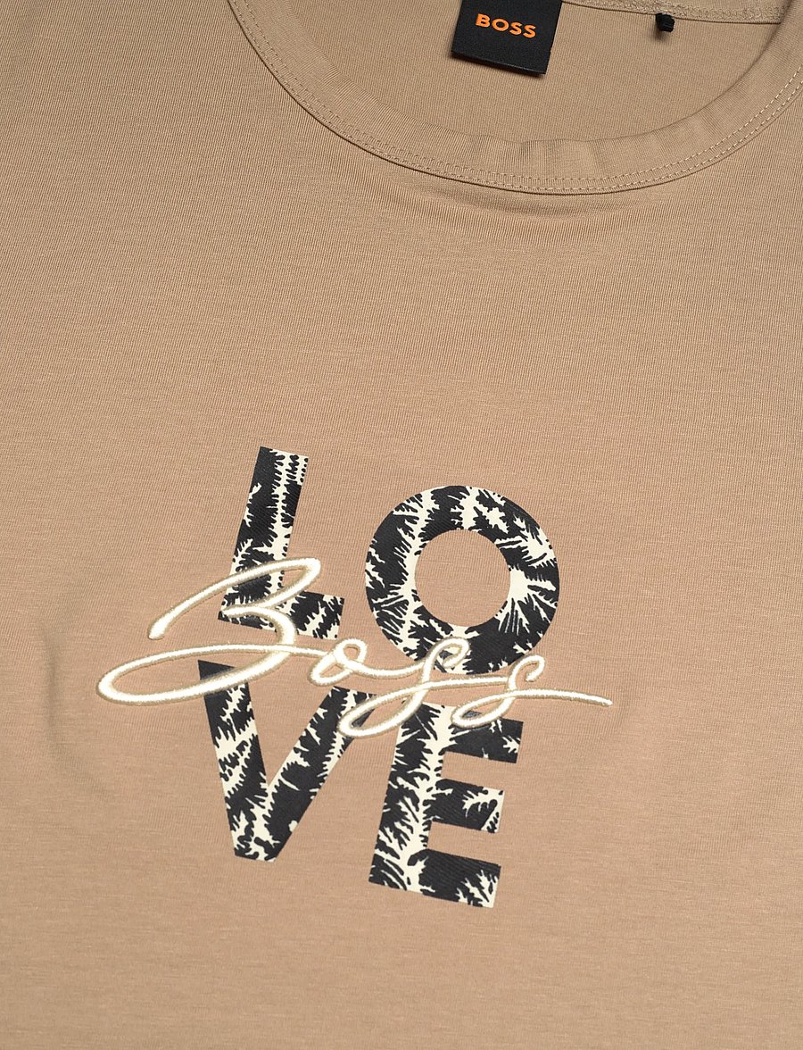 BOSS - C_Elogo_print19 - t-shirts - rust/copper - 2