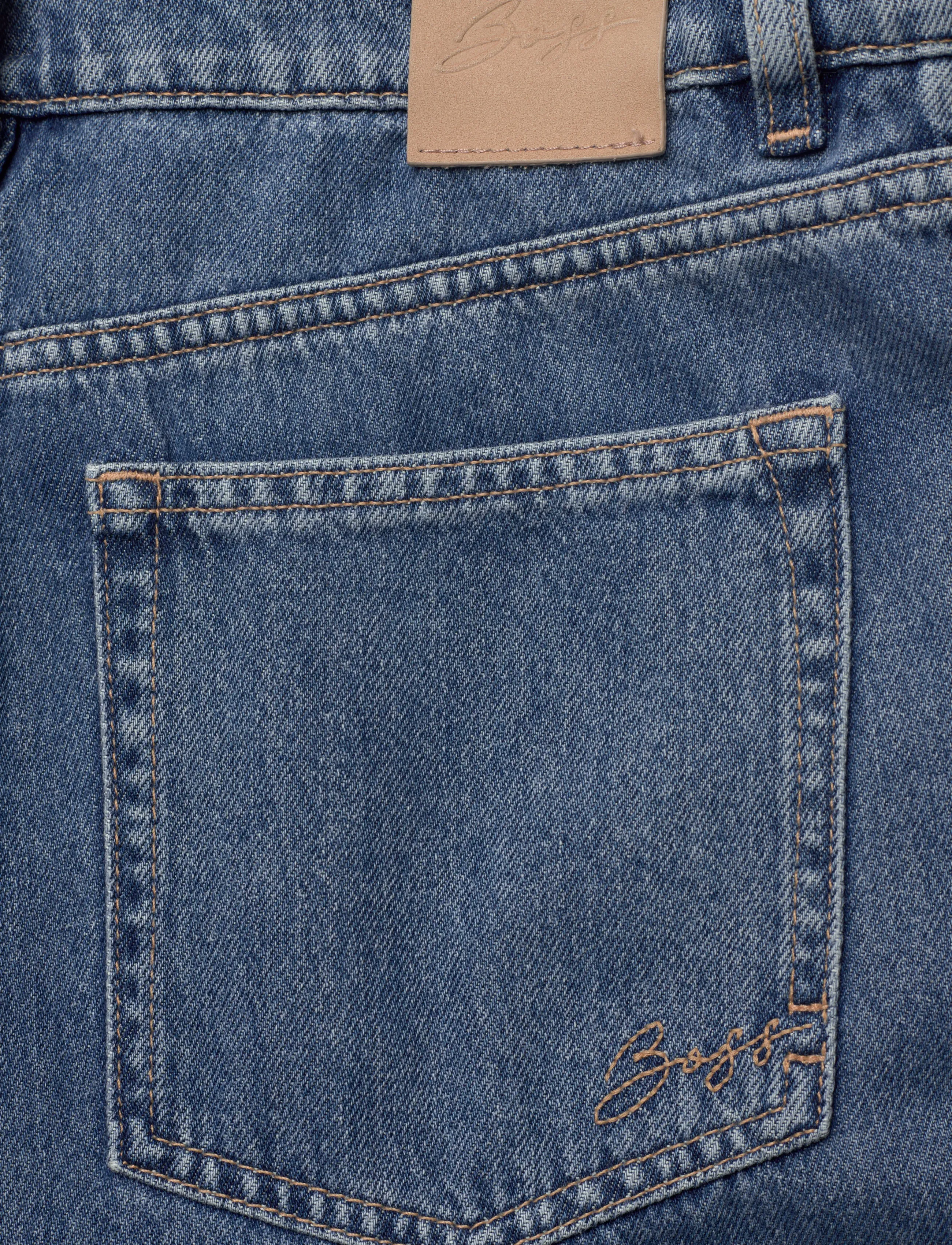 BOSS - C_MARLENE HR 10.0 - hosen mit weitem bein - blue - 4