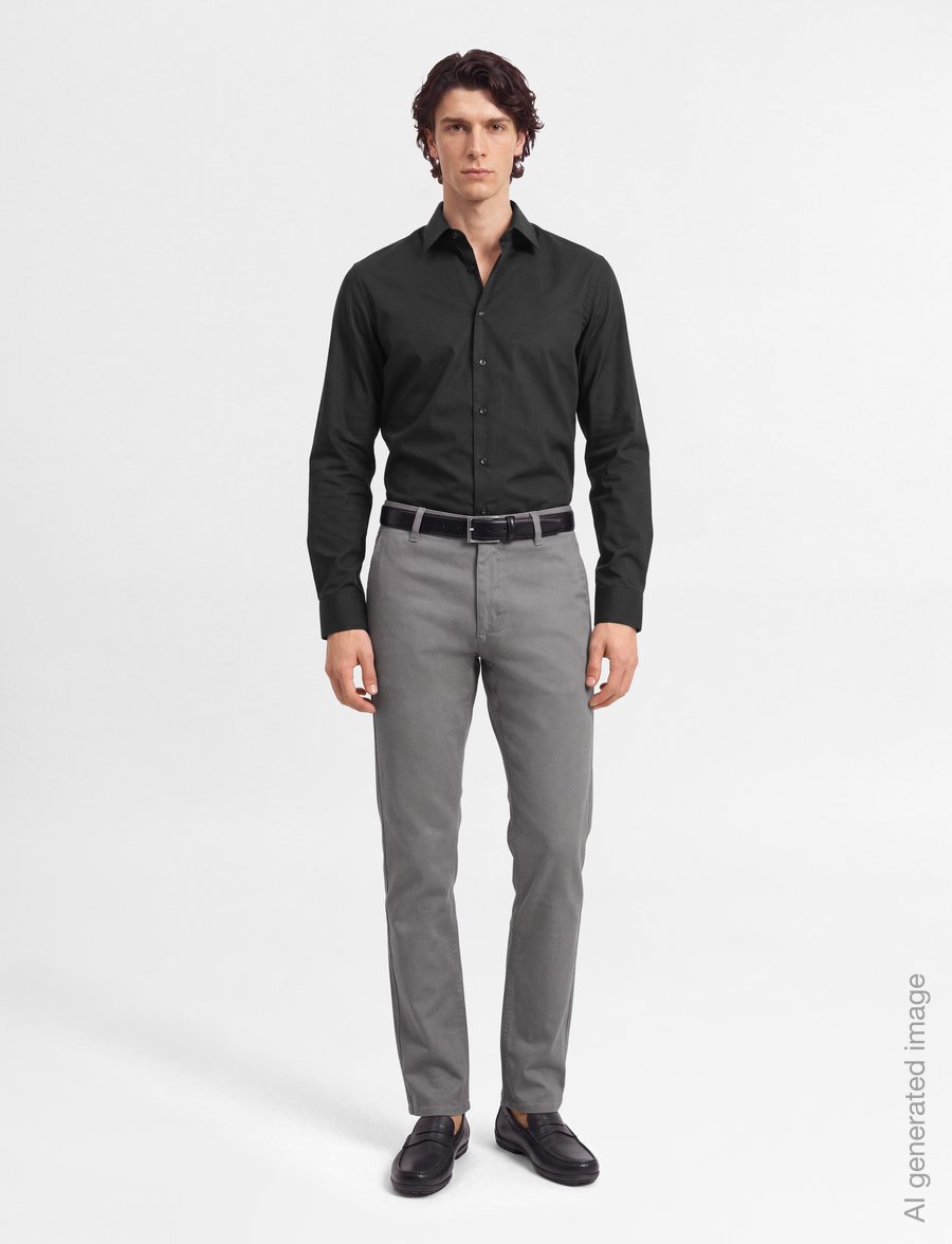 BOSS - Chino_slim - chinos - open grey - 0
