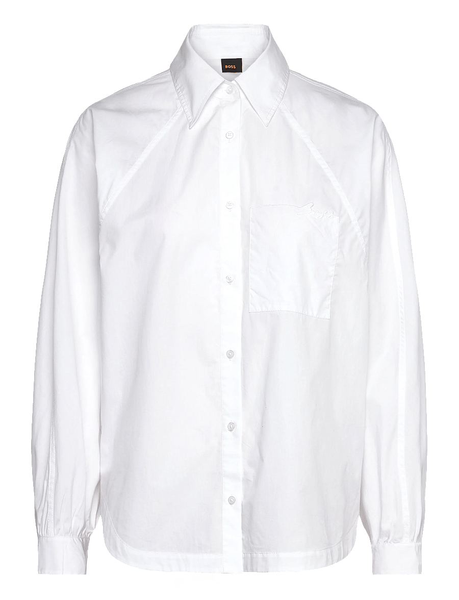 BOSS - C_Belska - langærmede bluser - white - 1