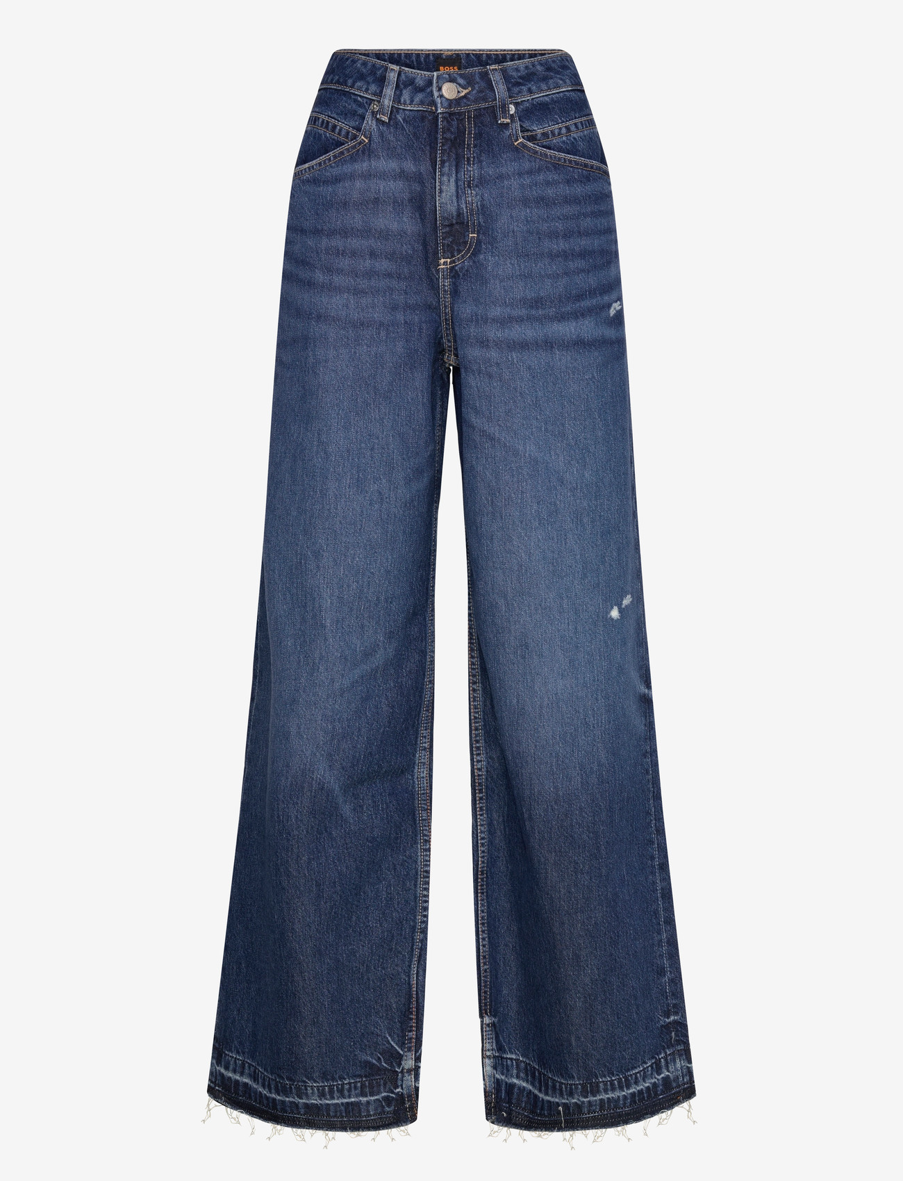 BOSS - C_SLOUCHY MR 1.0 - brede jeans - medium blue - 0