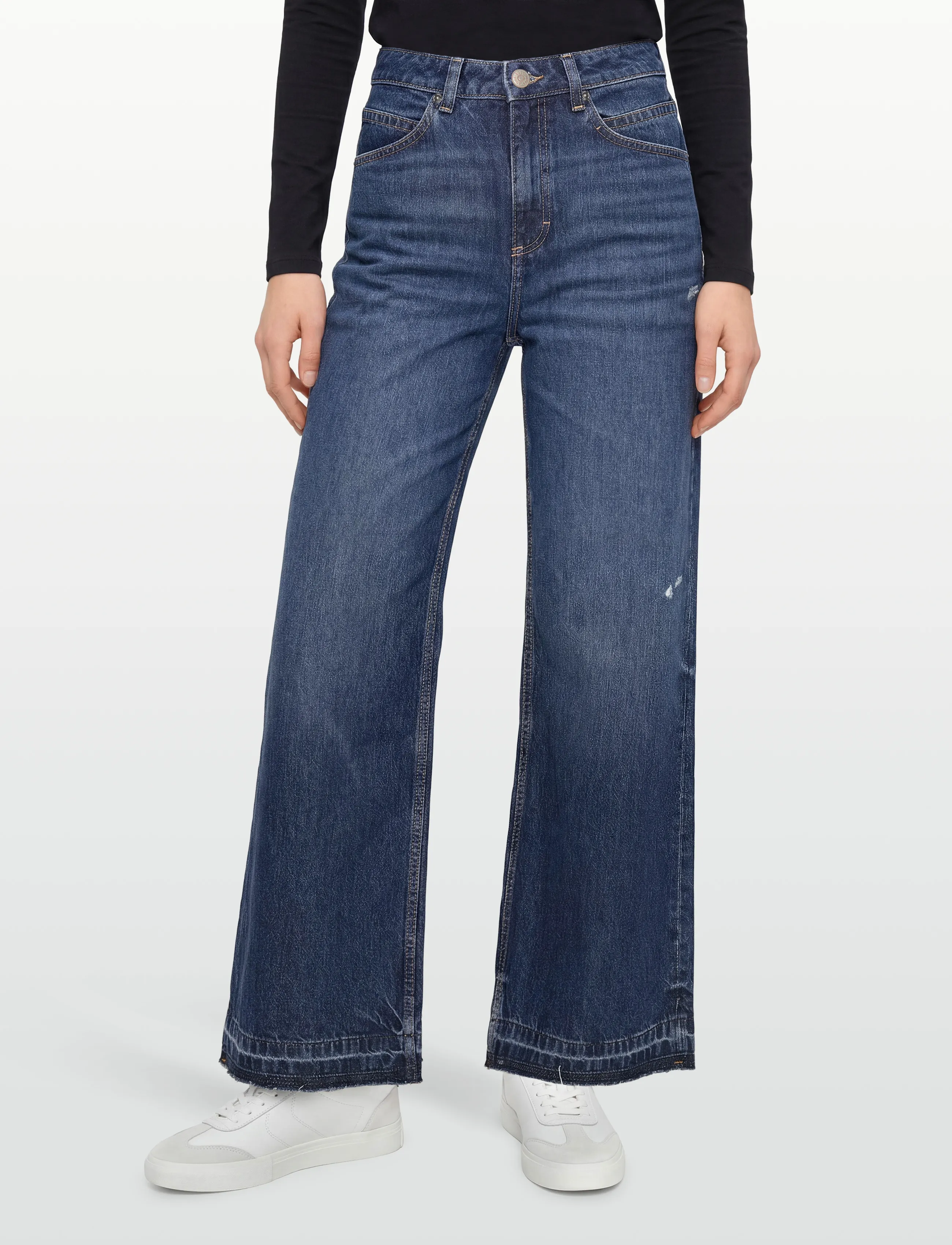 BOSS - C_SLOUCHY MR 1.0 - wide leg jeans - medium blue - 3