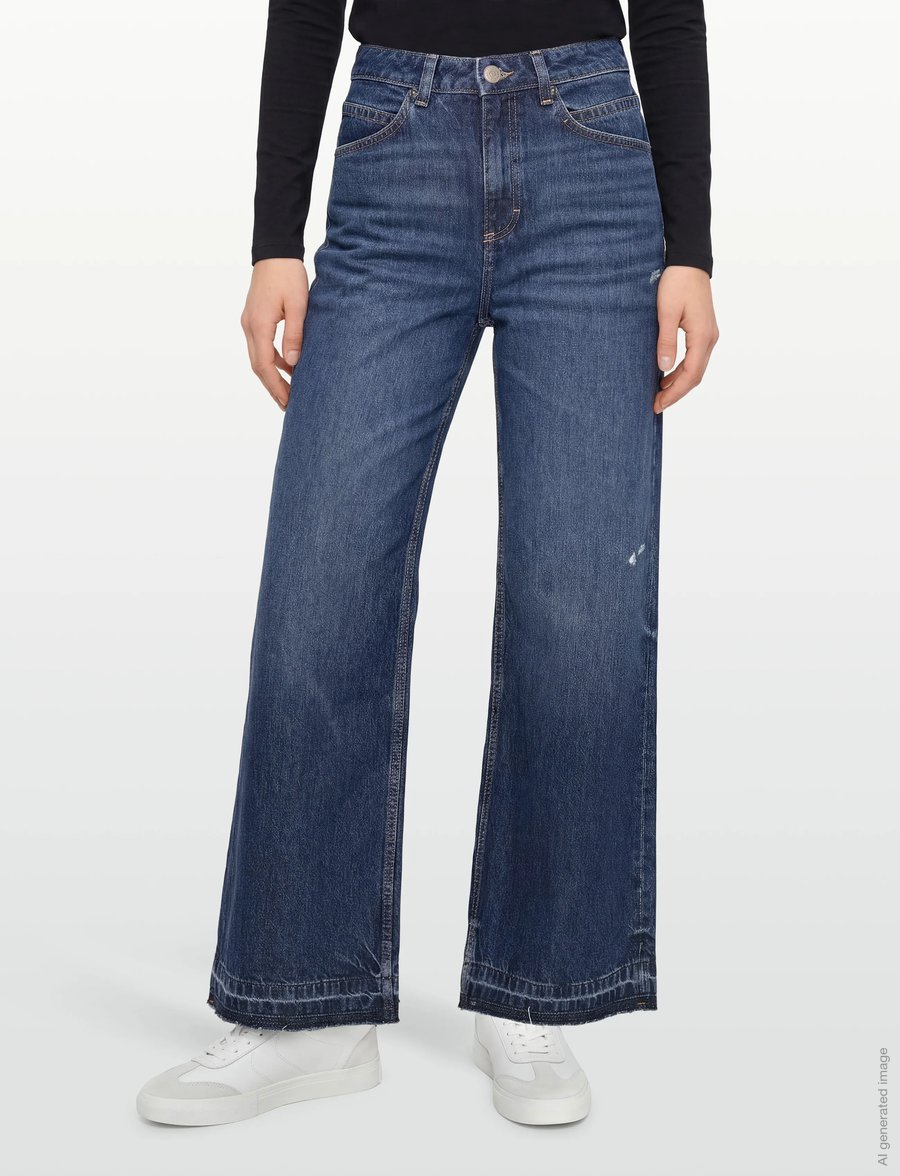 BOSS - C_SLOUCHY MR 1.0 - brede jeans - medium blue - 3