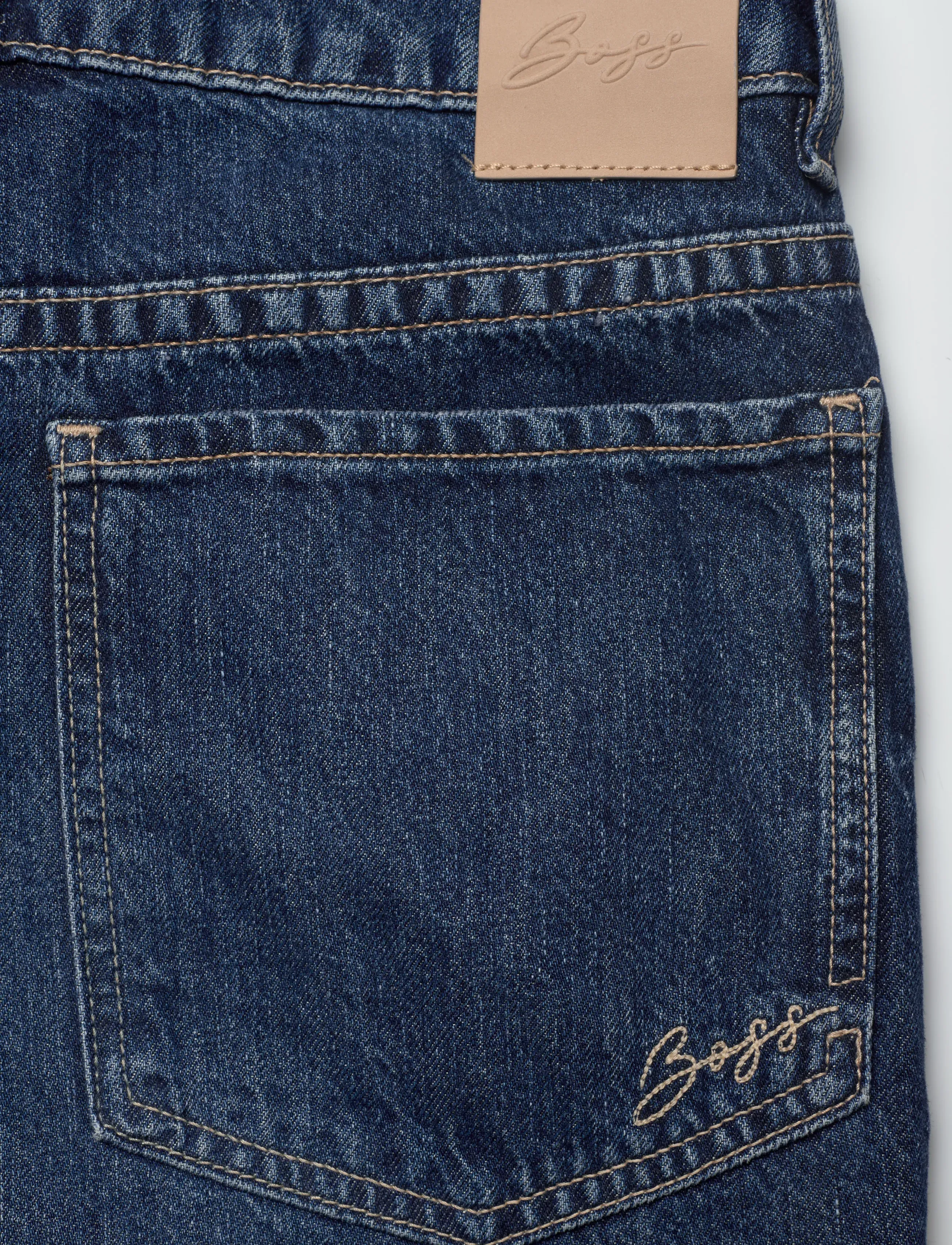 BOSS - C_SLOUCHY MR 1.0 - brede jeans - medium blue - 4