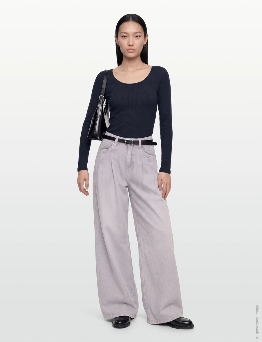 BOSS - C_SLOUCHY 2PL MR 1.0 - platūs džinsai - light/pastel grey - 0