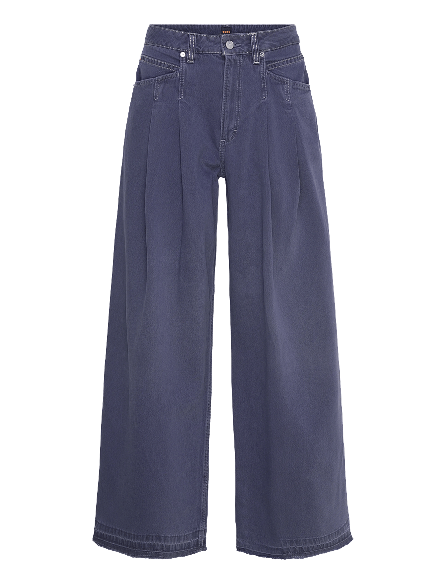 BOSS - C_SLOUCHY 2PL MR - víðar gallabuxur - medium grey - 1