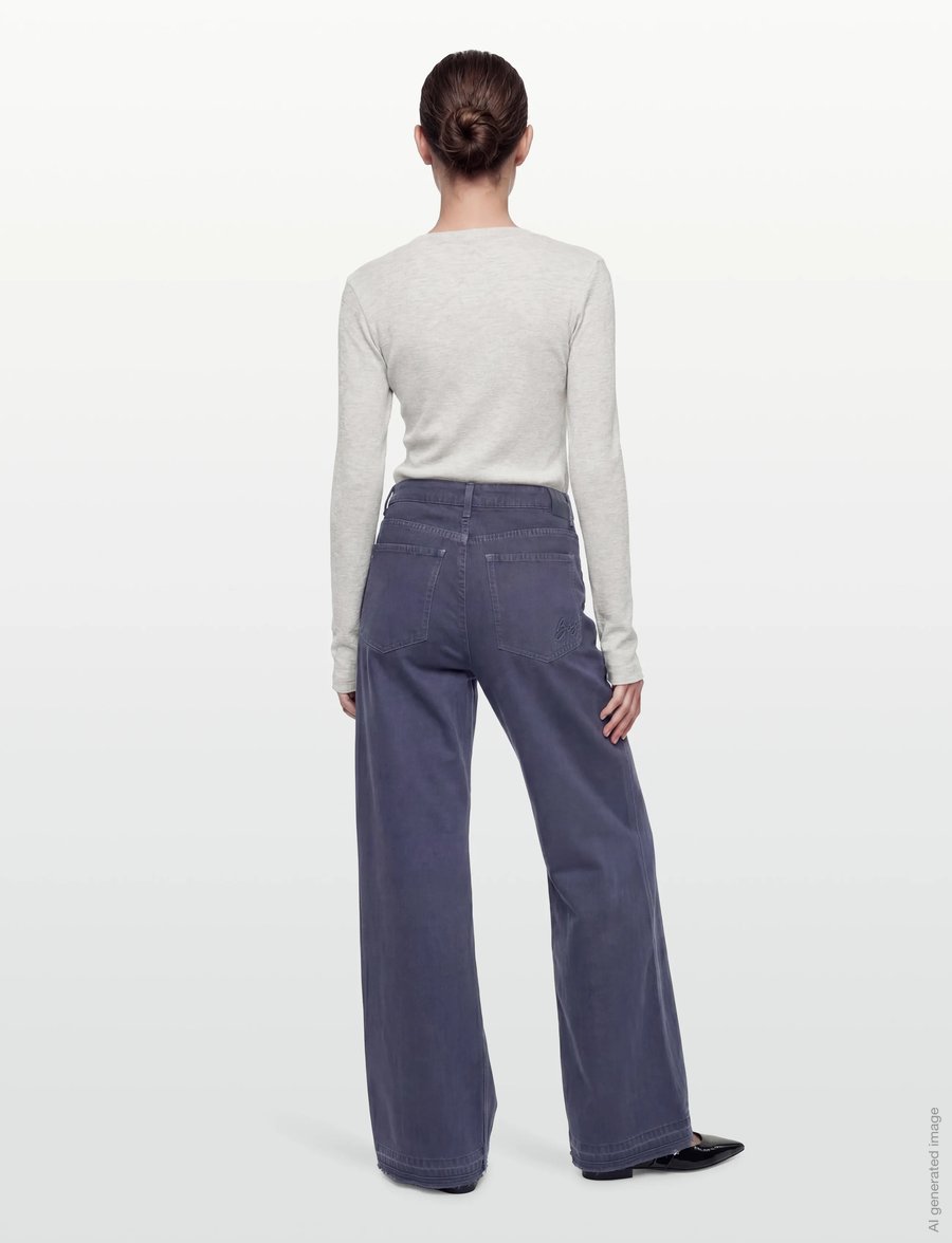 BOSS - C_SLOUCHY 2PL MR - víðar gallabuxur - medium grey - 4