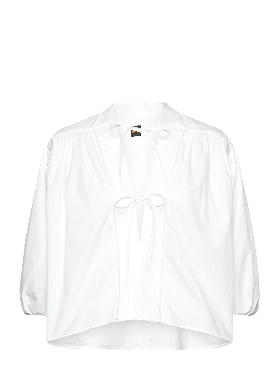 BOSS - C_Bales - kurzärmelige blusen - white - 1
