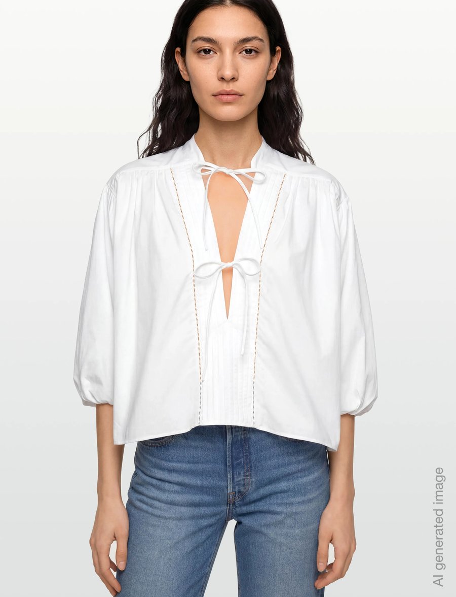 BOSS - C_Bales - kurzärmelige blusen - white - 3