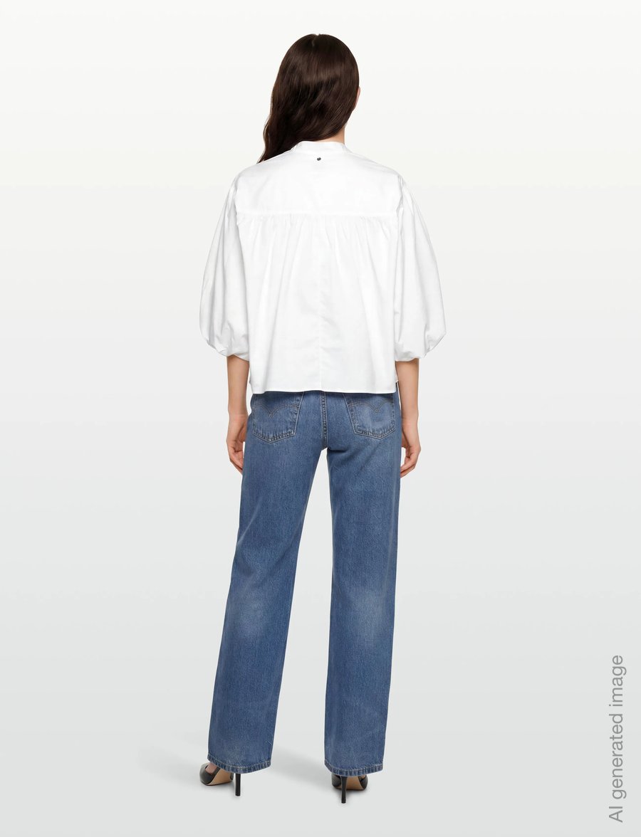BOSS - C_Bales - kurzärmelige blusen - white - 4