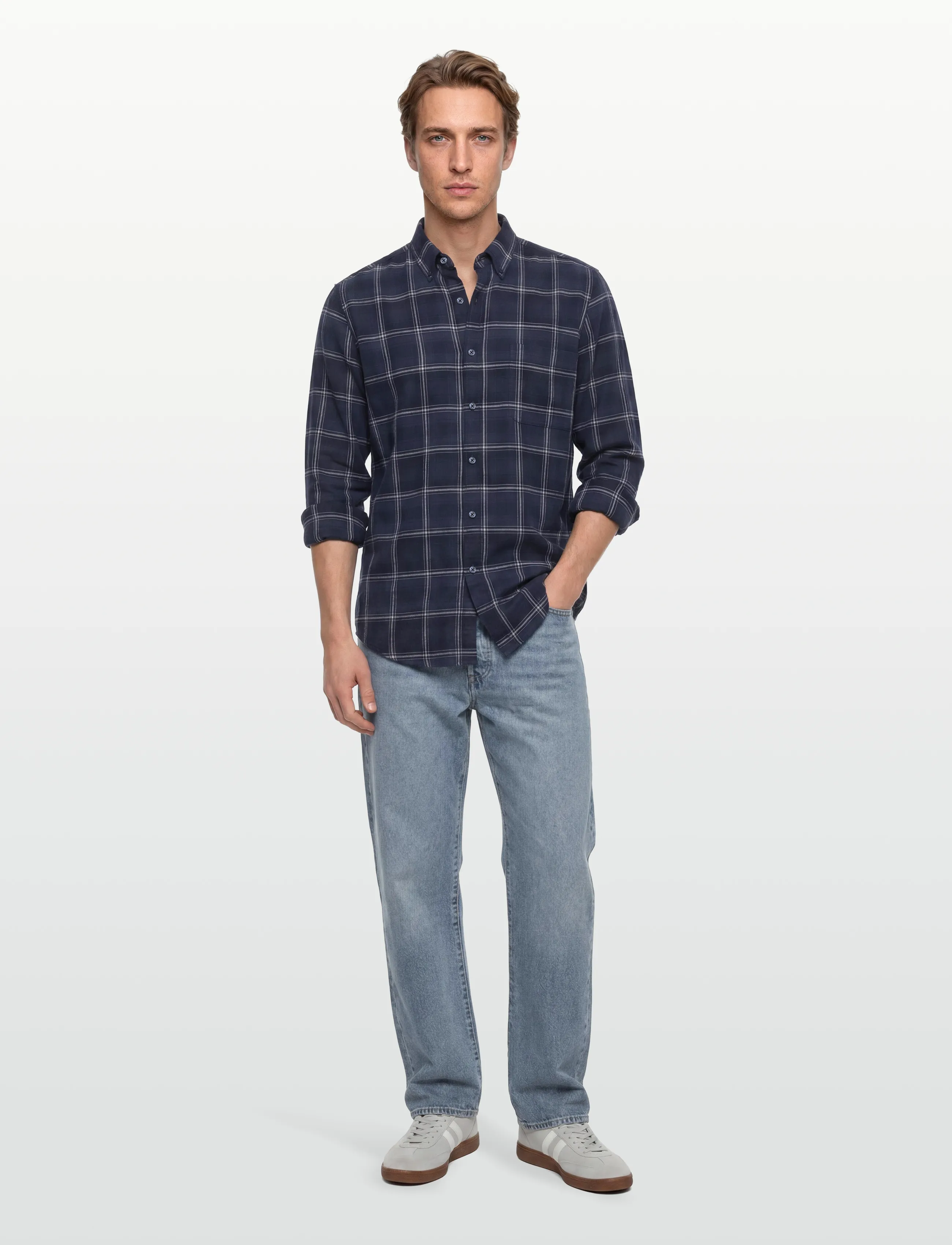 BOSS Rickert_M, XXL, Shirts, Blau - Casual Männerswear