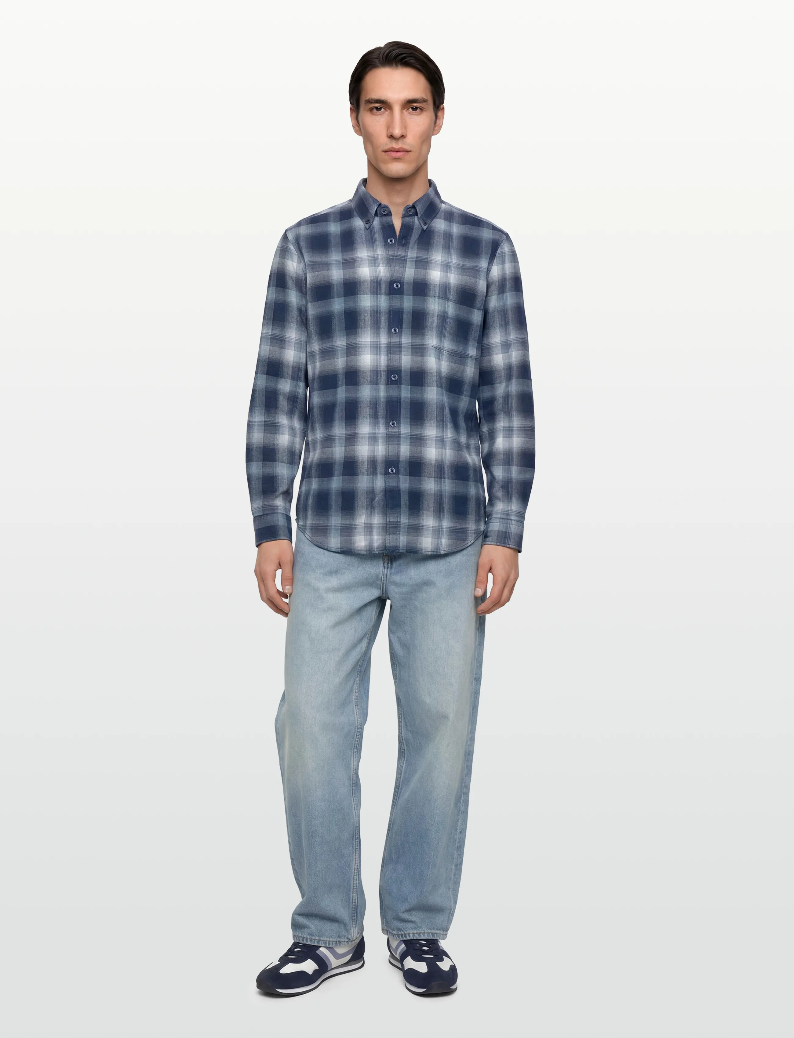BOSS Rickert_M, M, Blue, Skjorter > Afslappet Shirts, Herre