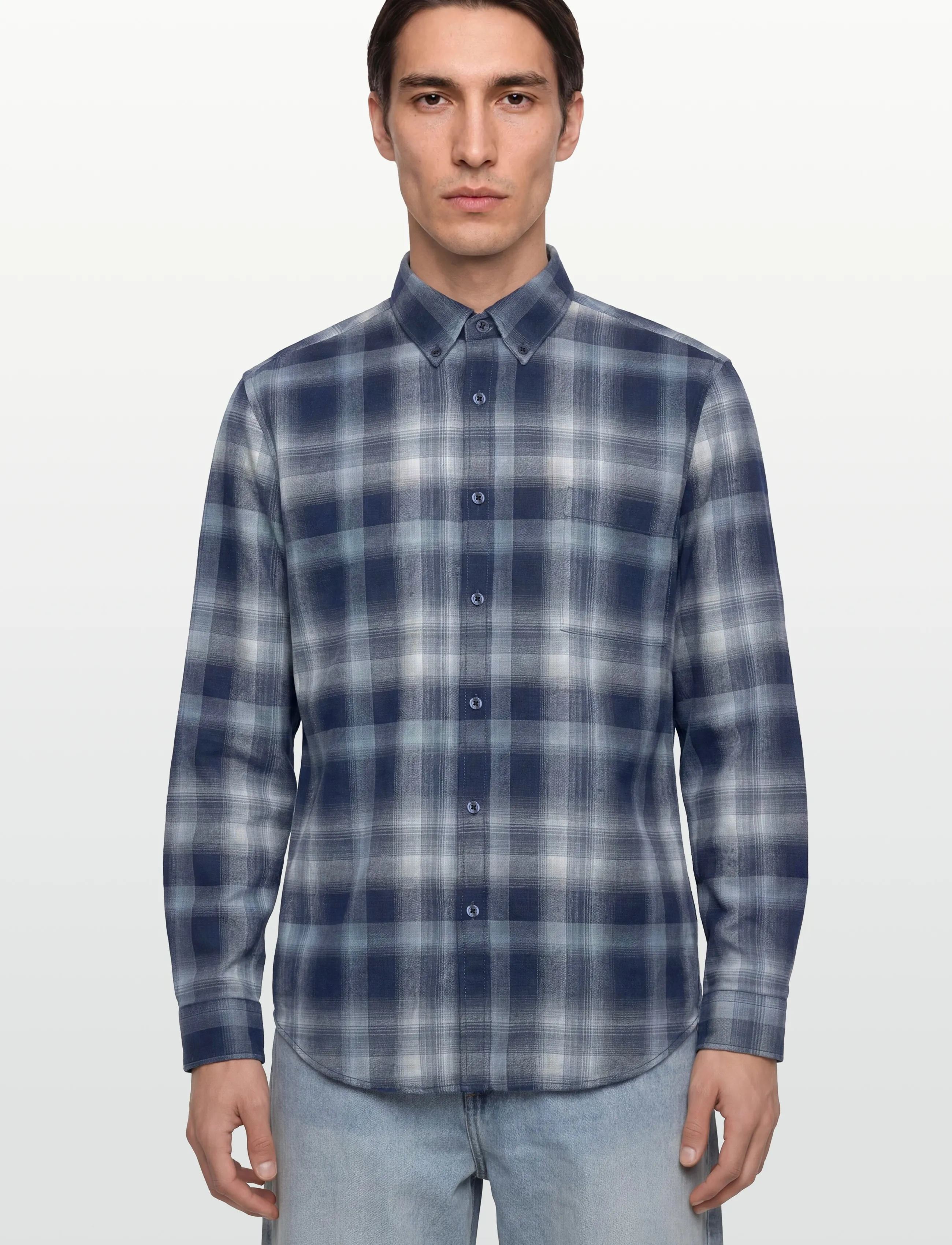 BOSS - Rickert_M - flanellsärgid - open blue - 3