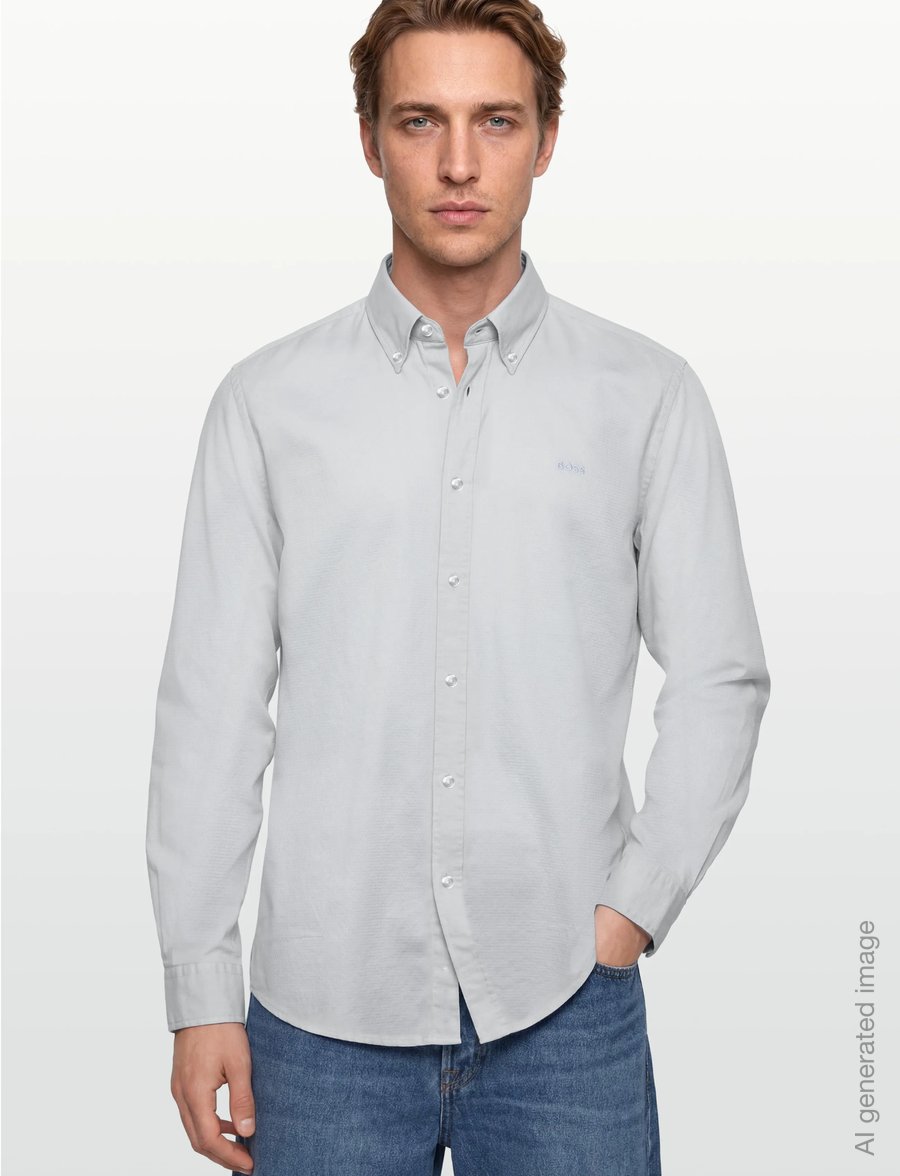 BOSS - Rickert_M - casual skjorter - light/pastel grey - 3
