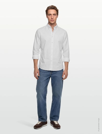 BOSS Rickert_M - Casual shirts - NATURAL / white