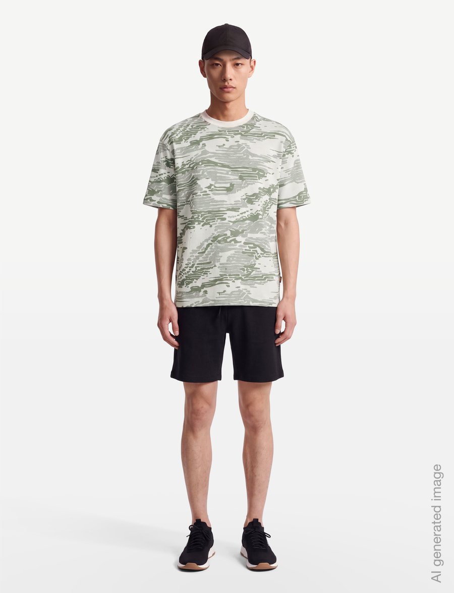 BOSS - Te_wildnature - short-sleeved t-shirts - natural - 0