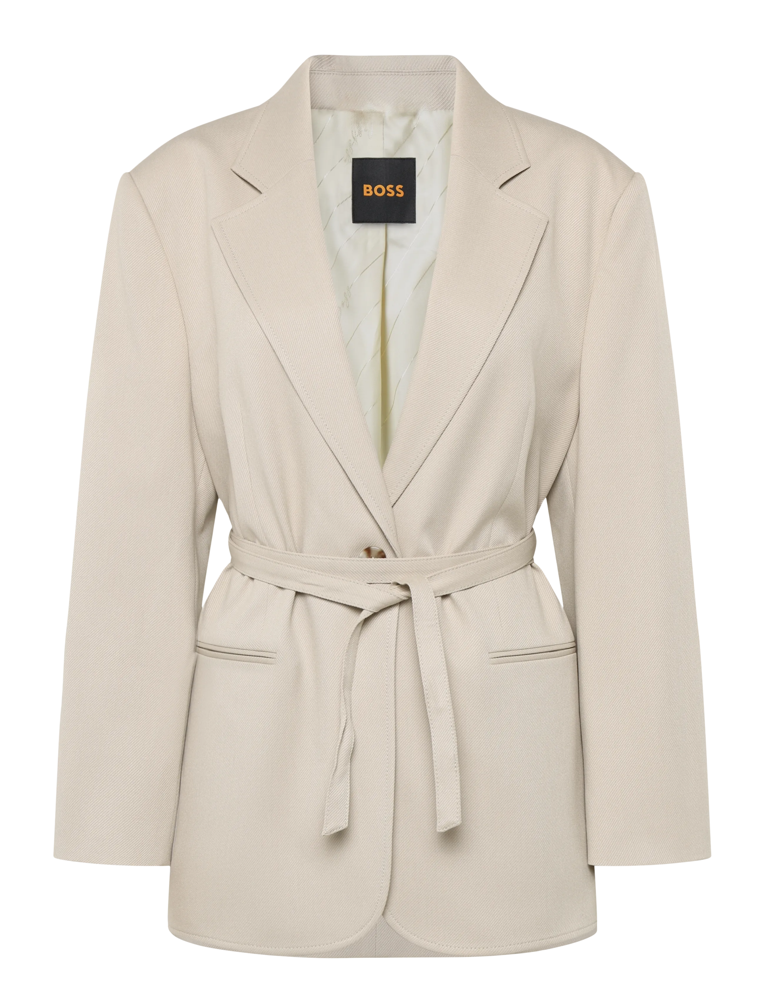 BOSS C_Jalara - Belted blazers - OPEN BEIGE / beige