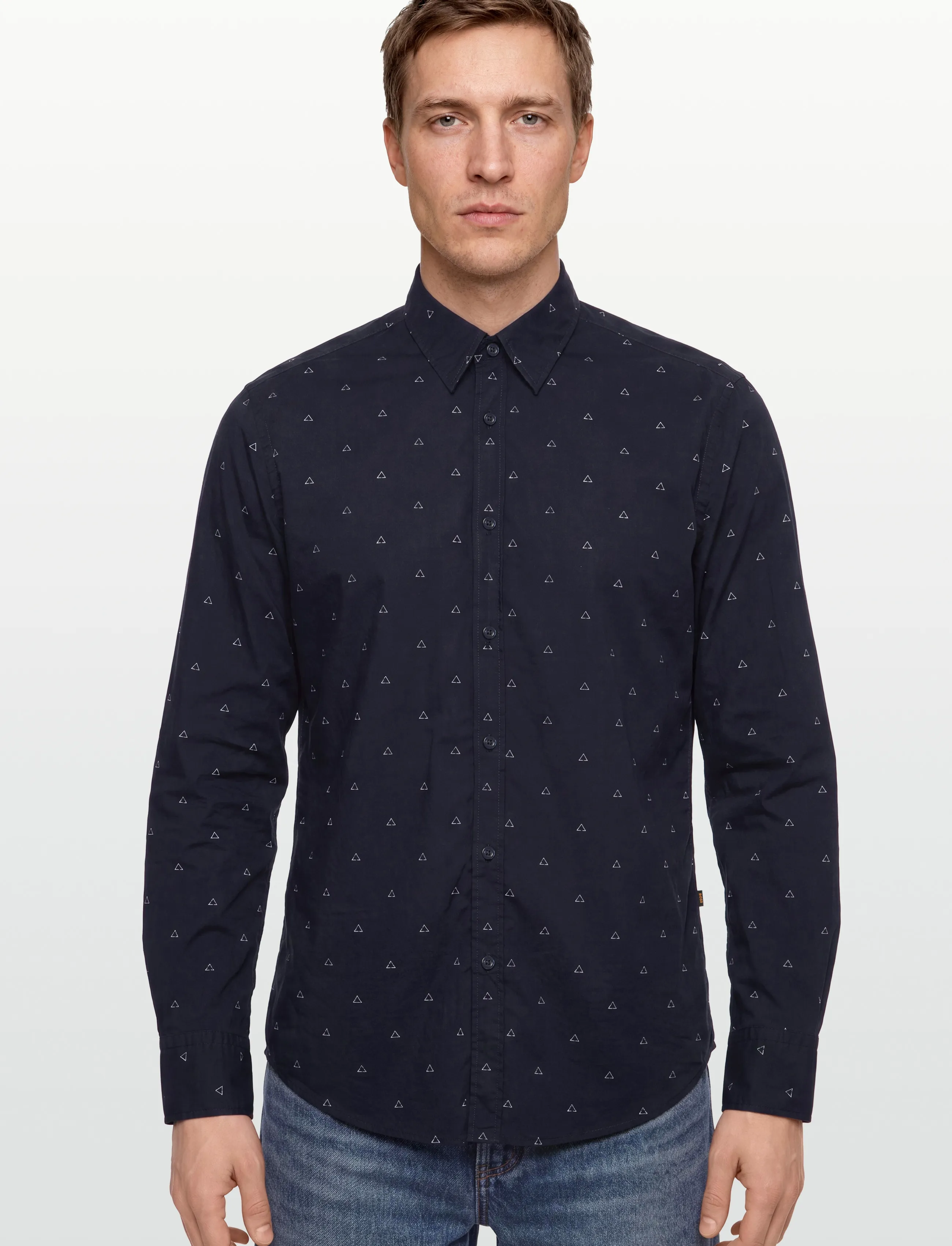 BOSS - Relegant_6_M - stribede skjorter - dark blue - 3