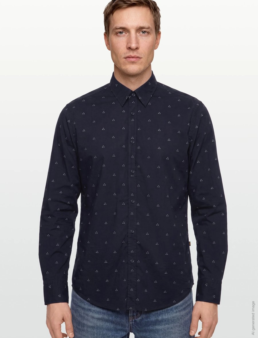BOSS - Relegant_6_M - gestreifte hemden - dark blue - 3