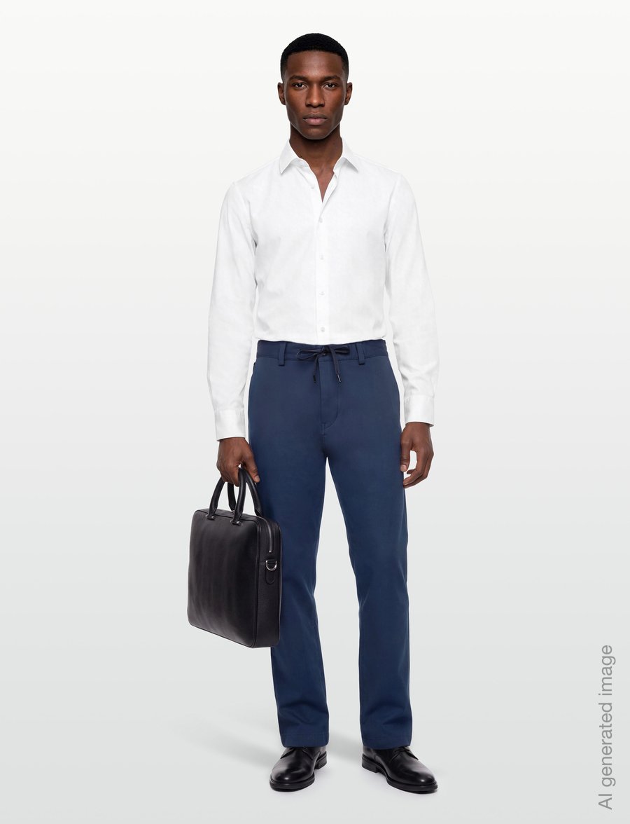 BOSS - Chino-ST-P - casual trousers - open blue - 0