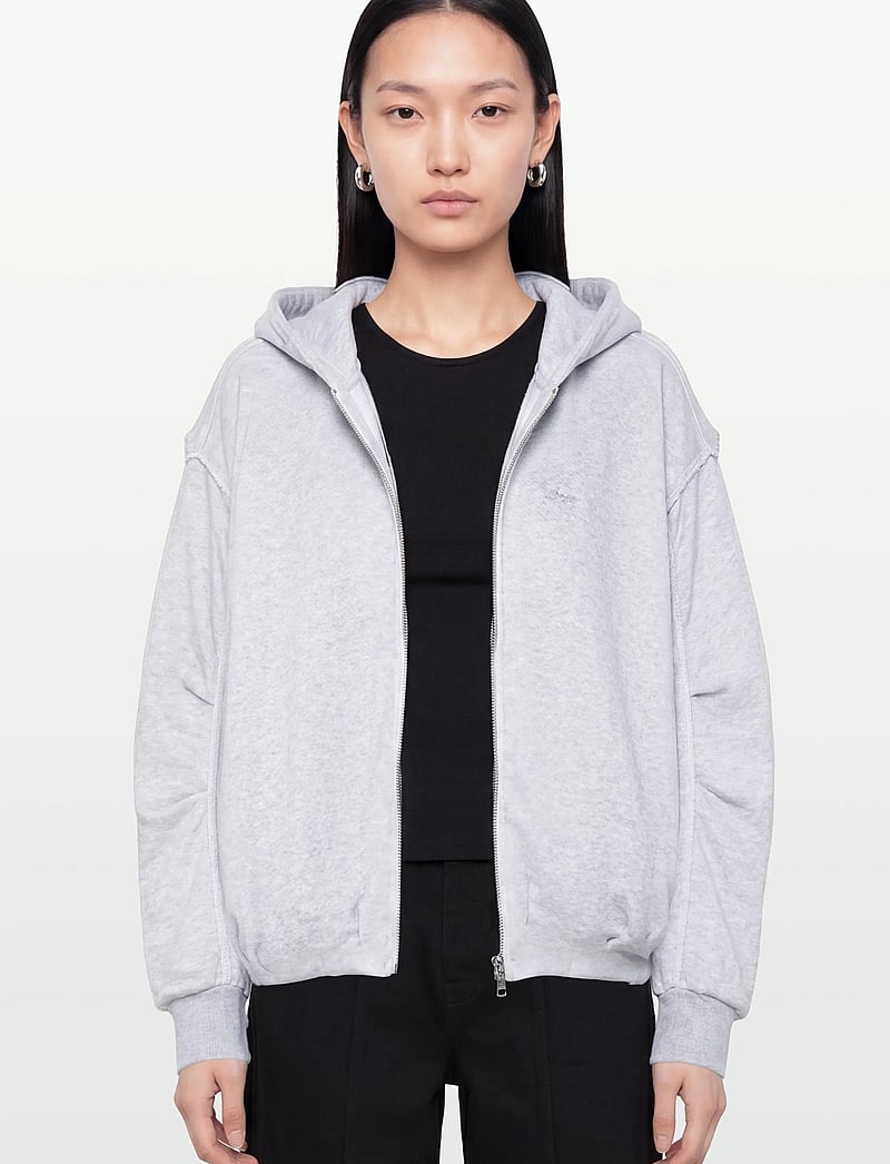 BOSS - C_Elendy - kapuutsiga dressipluusid - open grey - 3