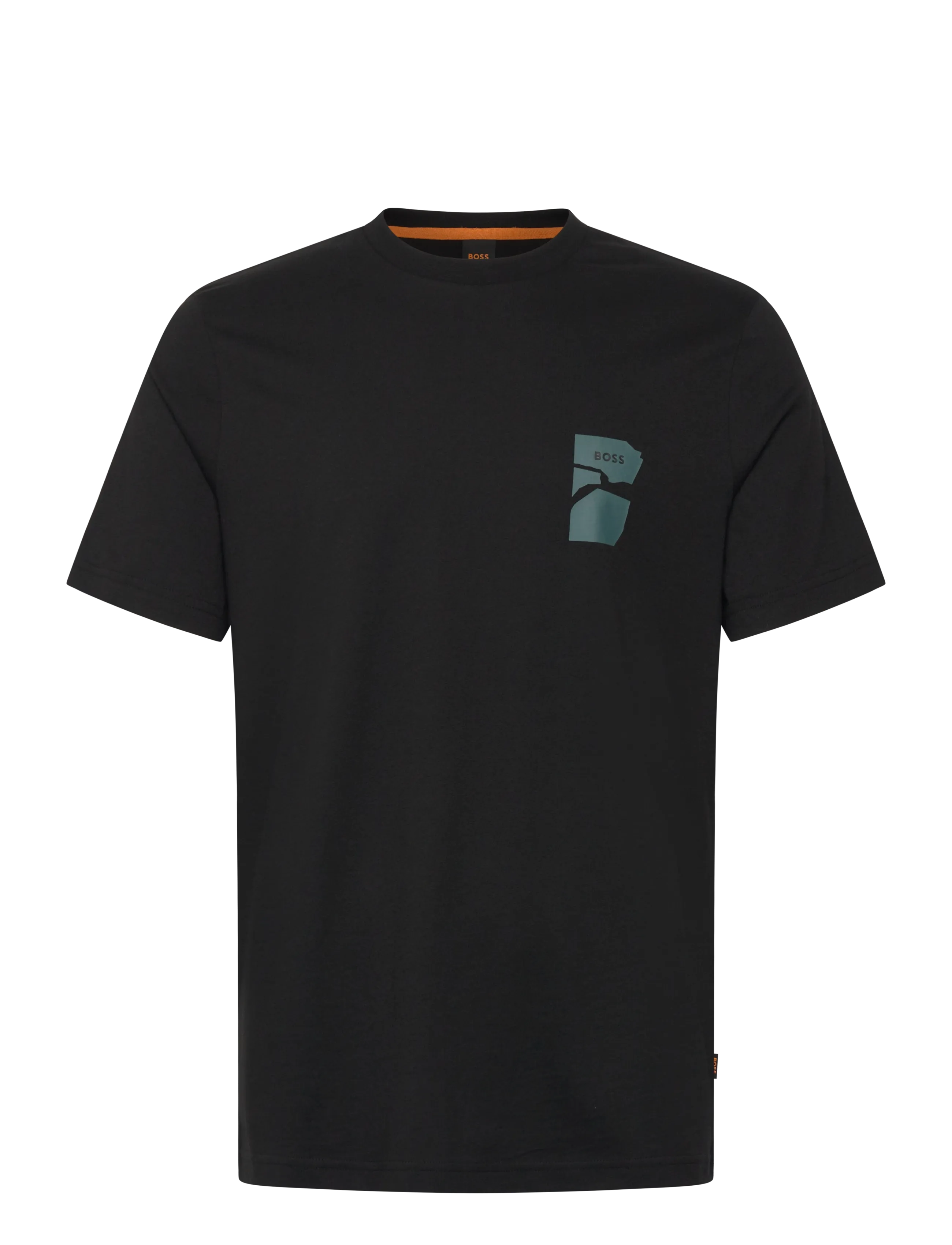 BOSS Te_structure - Kortærmede T-shirts - BLACK / black