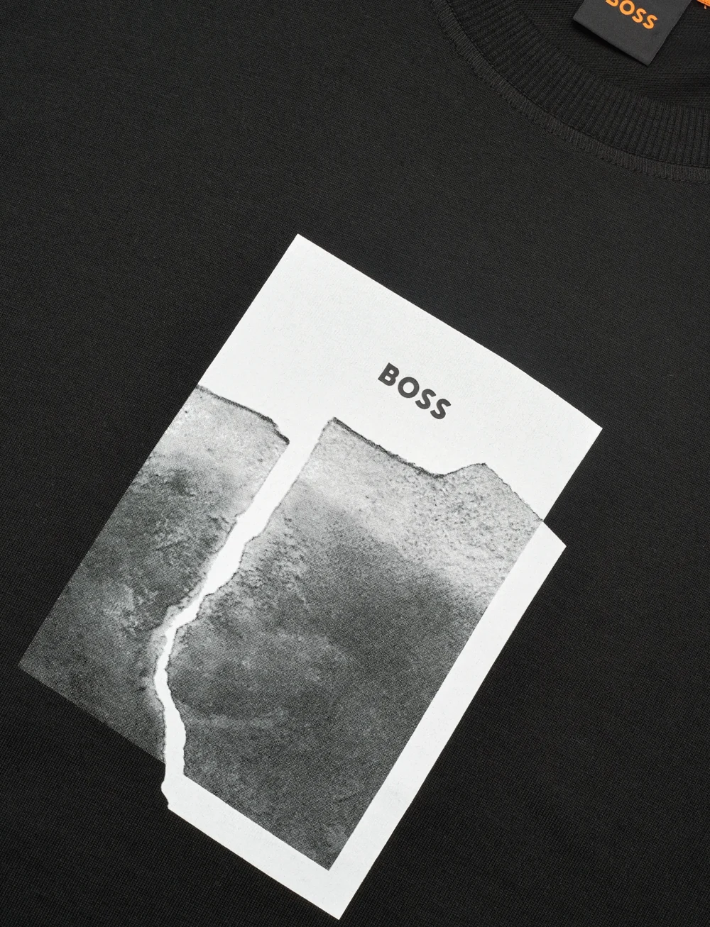 BOSS - Te_brokenice - korte mouwen - black - 2