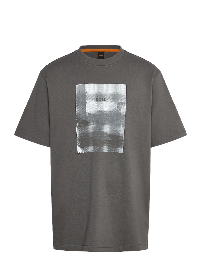 BOSS - Te_brokenice - short-sleeved t-shirts - open grey - 0