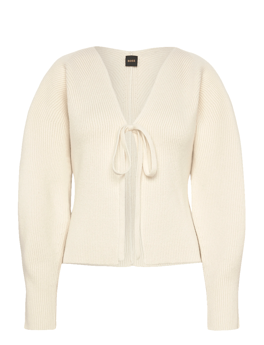 BOSS - C_Fumm - strickjacken - open white - 1