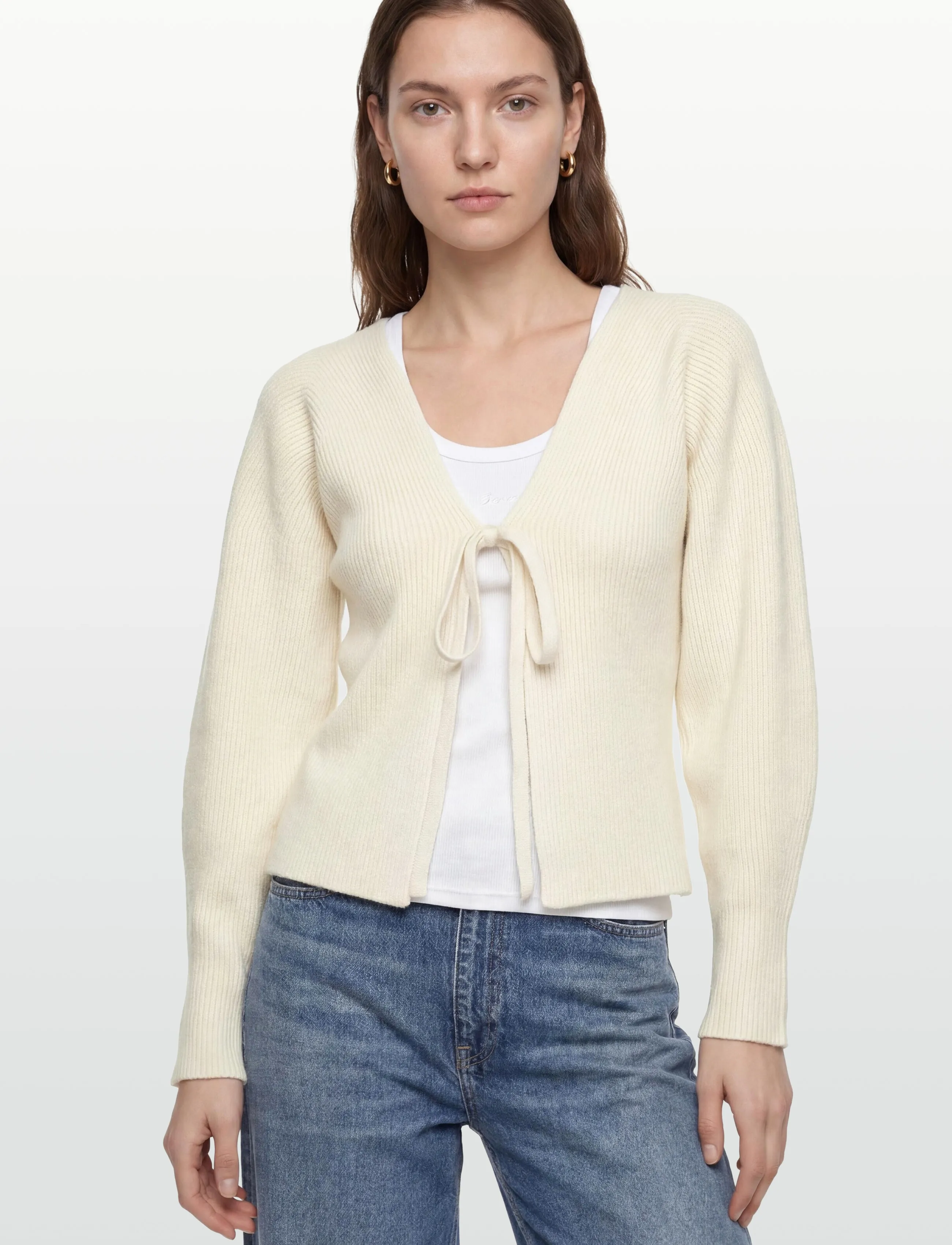 BOSS - C_Fumm - cardigans - open white - 3