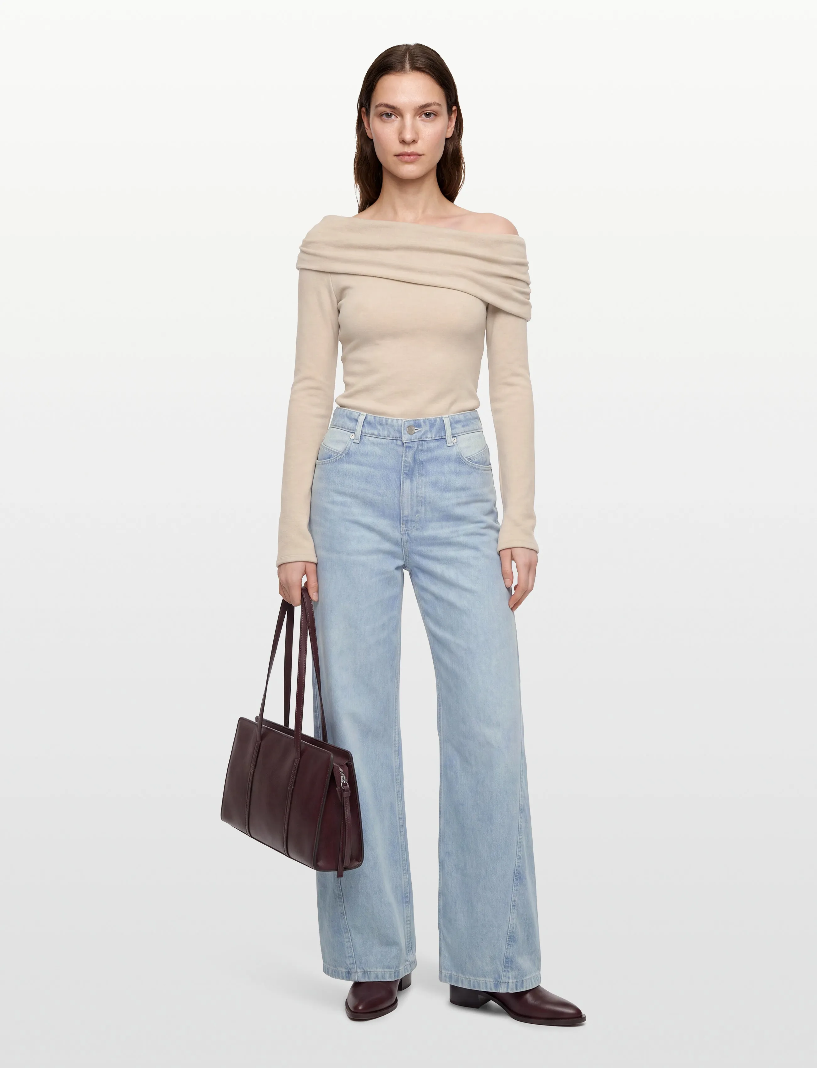 BOSS - C_ PANEL JEANS HR - platūs džinsai - bright blue - 0