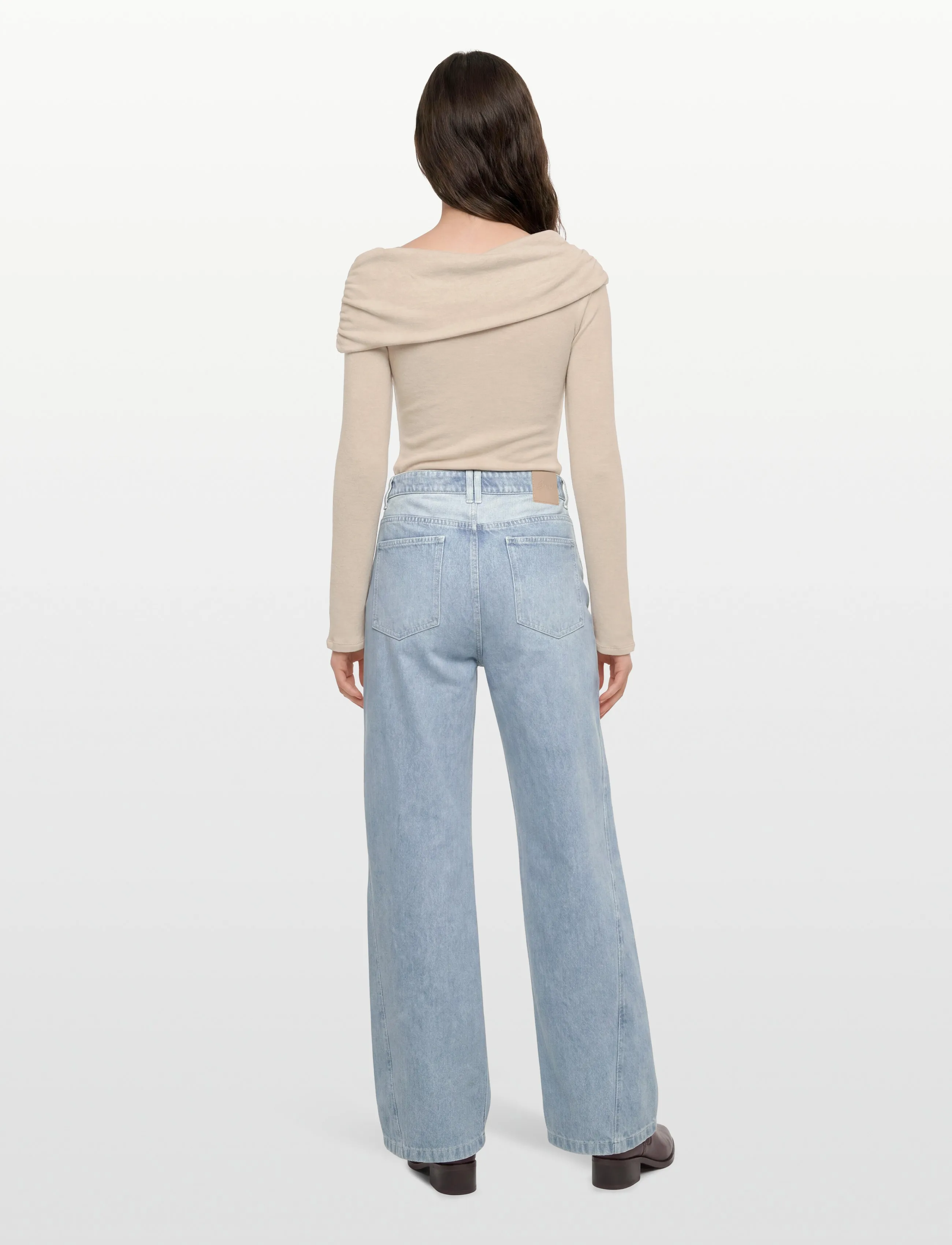 BOSS - C_ PANEL JEANS HR - platūs džinsai - bright blue - 4