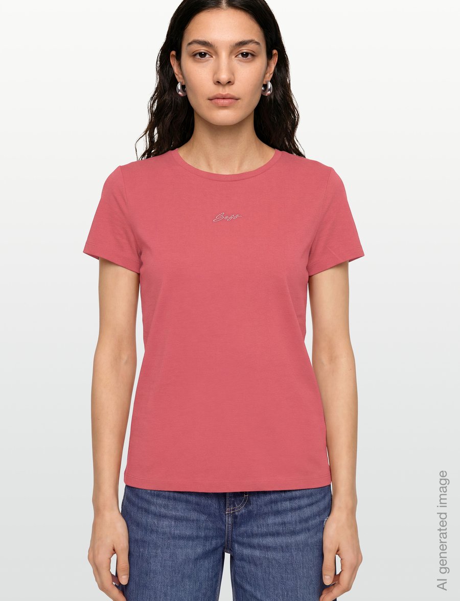 BOSS - C_Elove_embro - t-shirts - medium red - 3