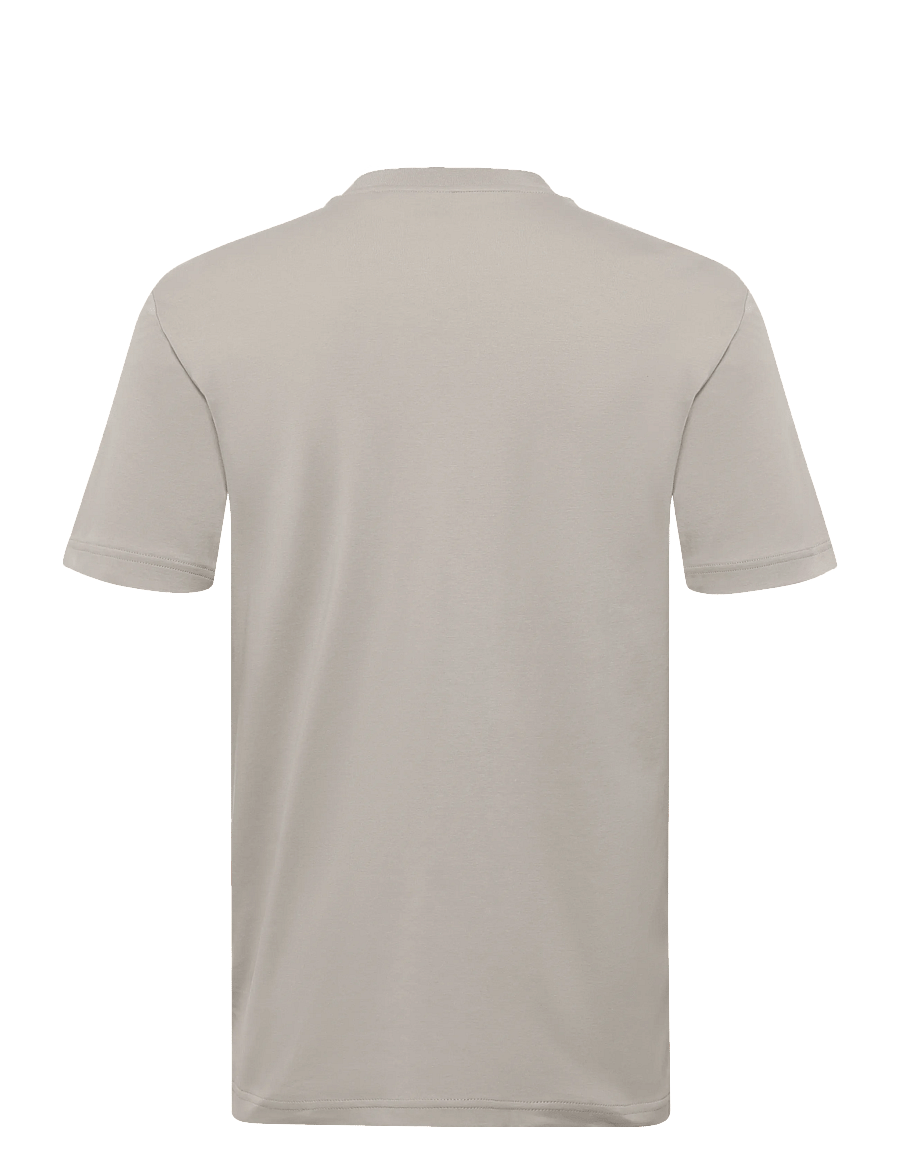 BOSS - Te_interlock - kortærmede t-shirts - open grey - 1
